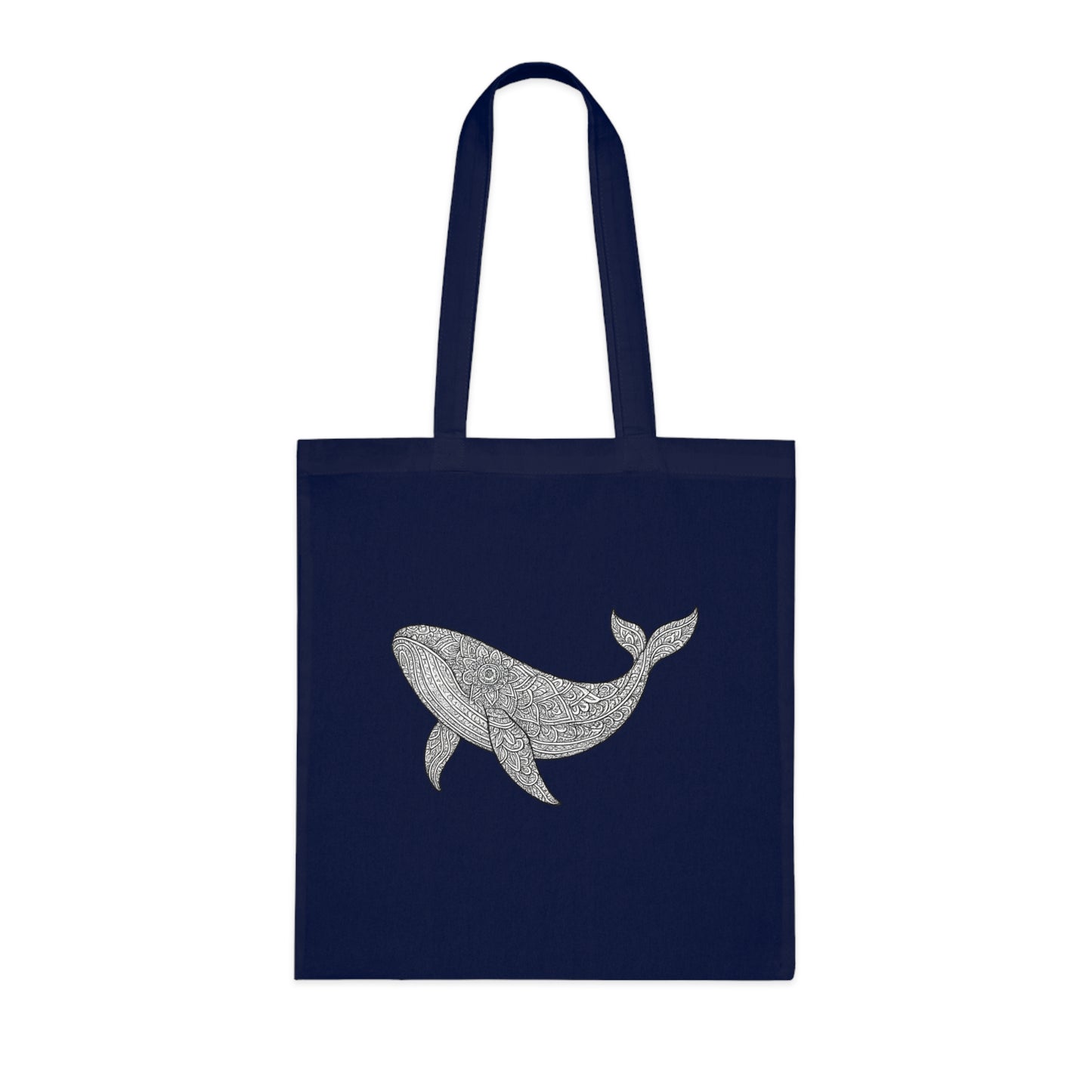 Intricate Mandala Whale Tote Bag