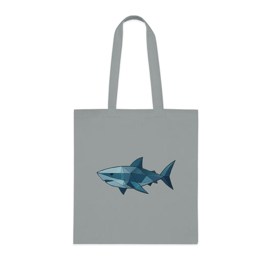 Geometric Polygon Shark Tote Bag