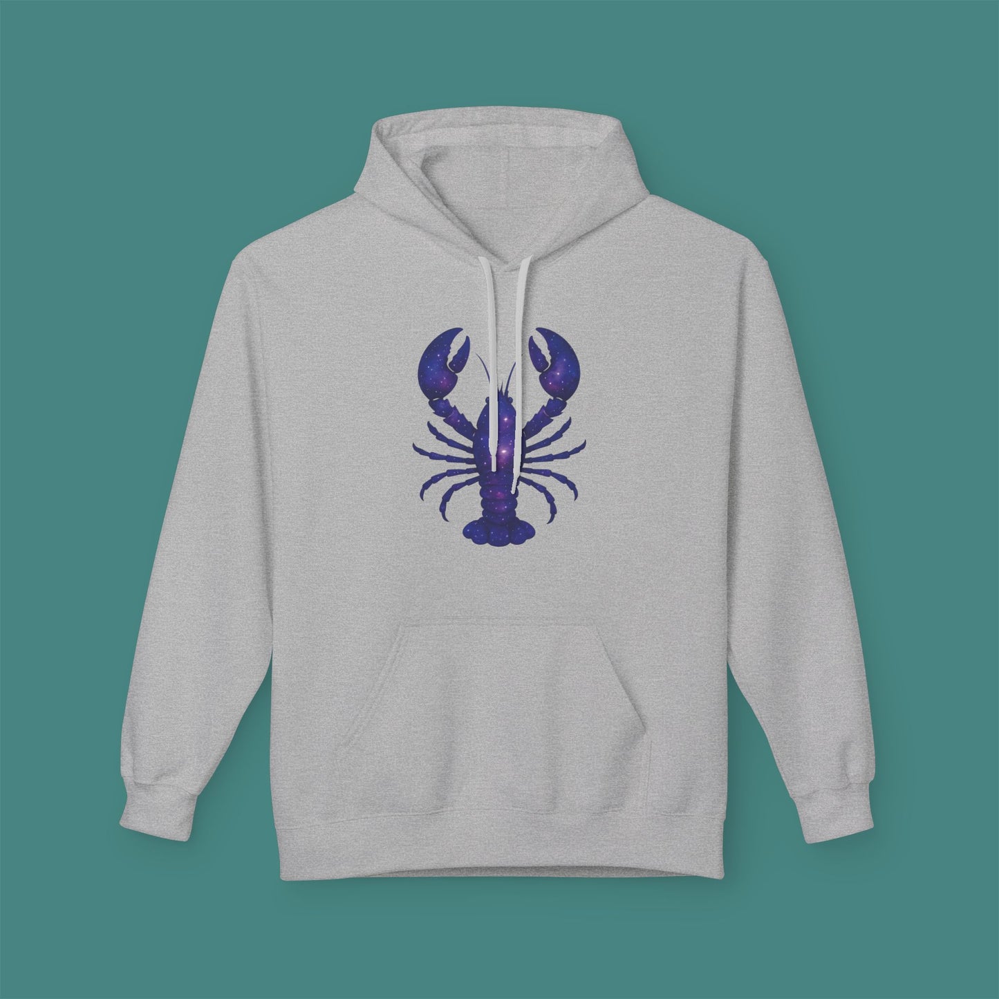 Cosmic Galaxy Lobster Fleece Unisex Hoodie