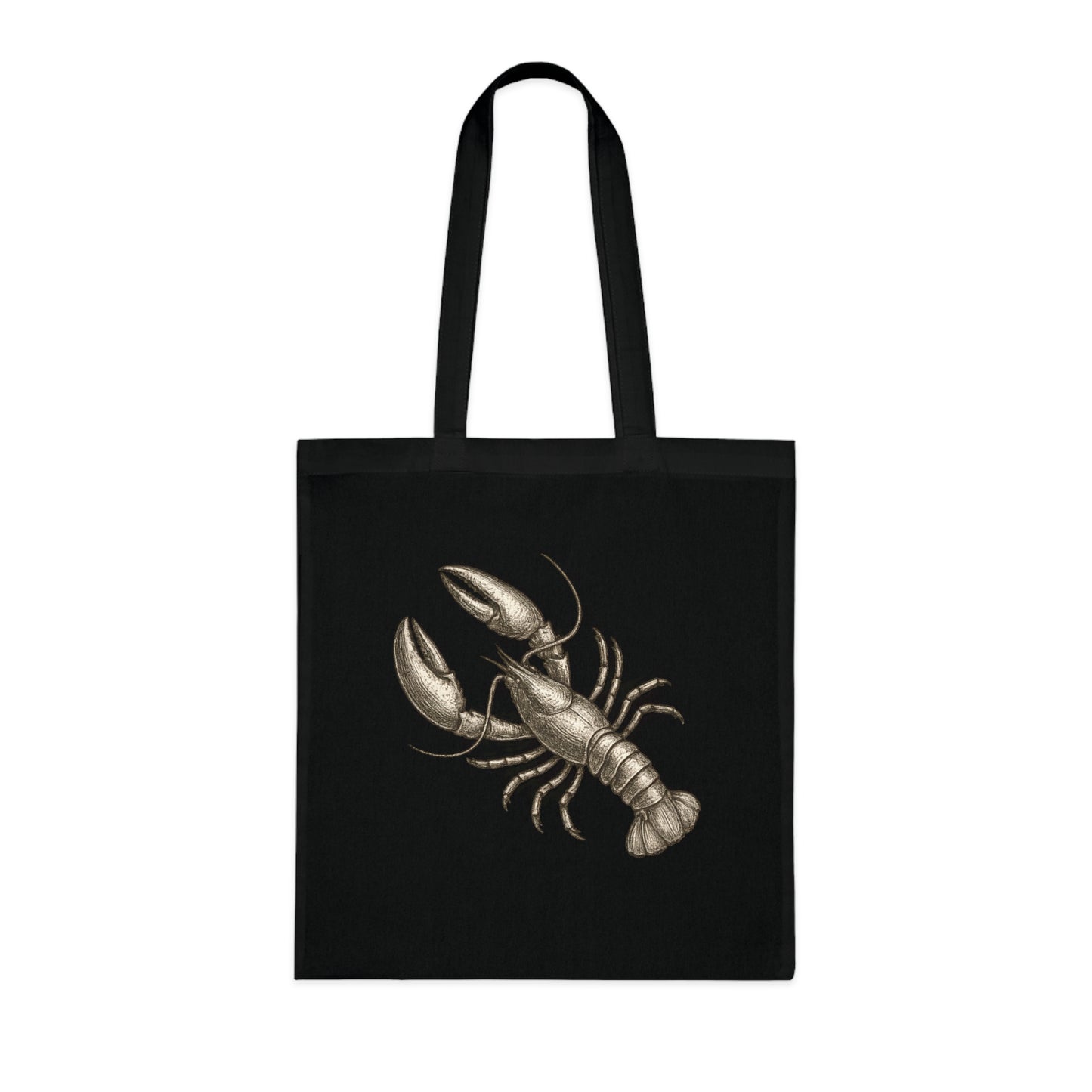Vintage Etching Lobster Tote Bag
