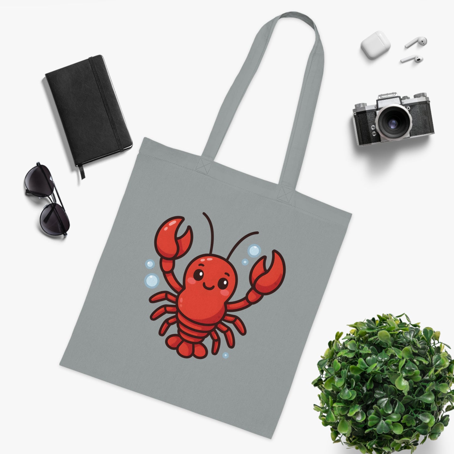 Cartoon Cute Lobster Tote Bag