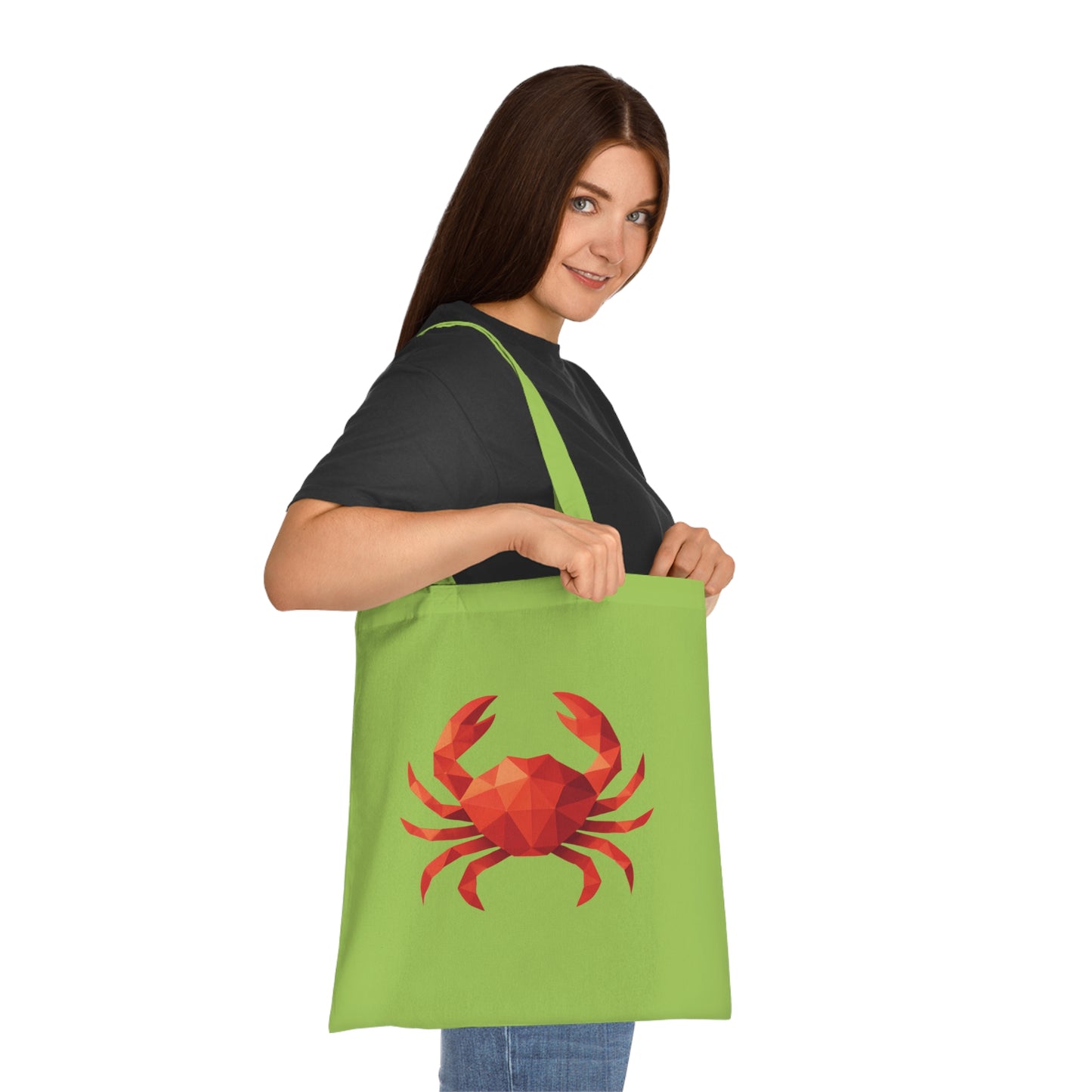 Geometric Polygon Crab Tote Bag
