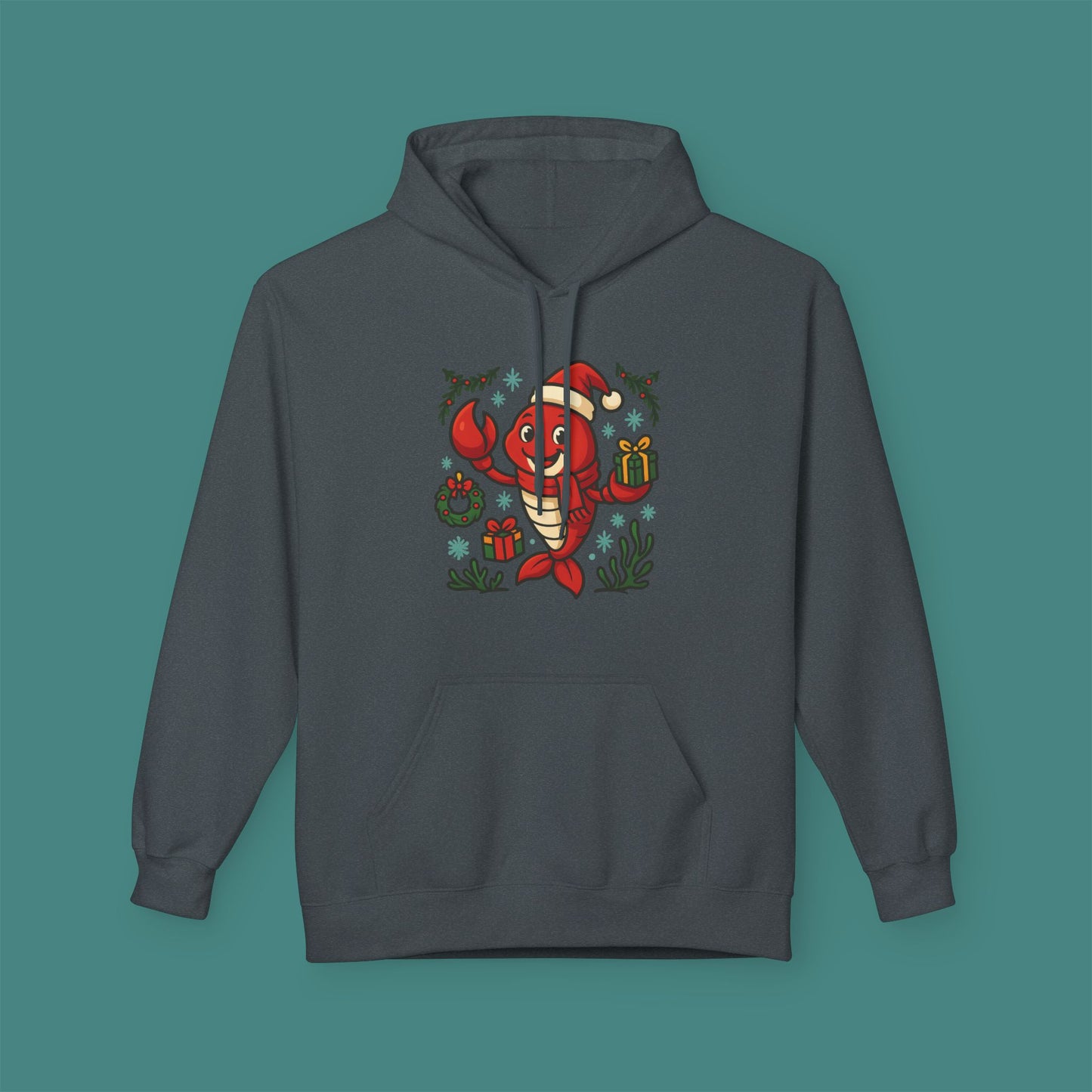 Christmas Lobster Fleece Unisex Hoodie