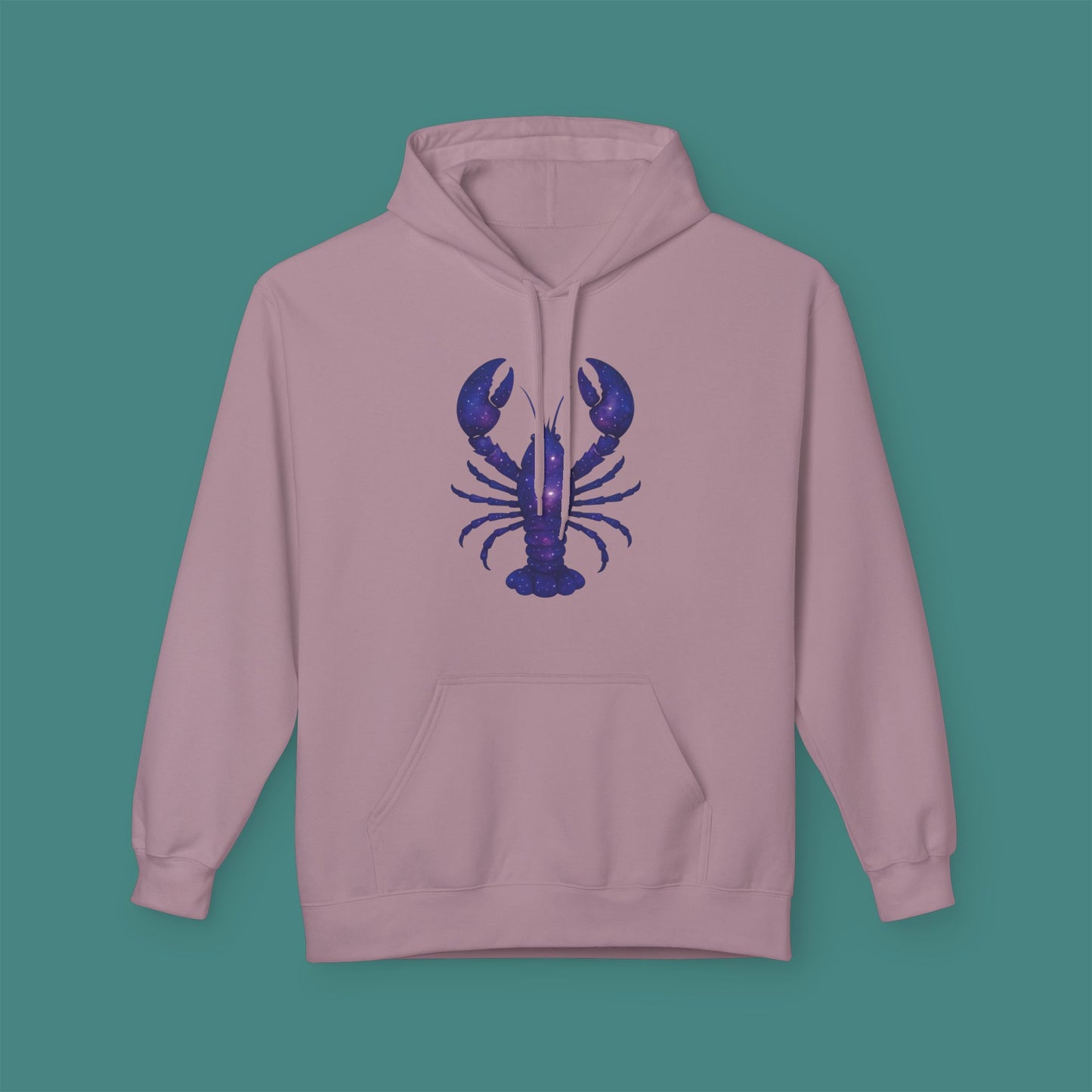 Cosmic Galaxy Lobster Fleece Unisex Hoodie