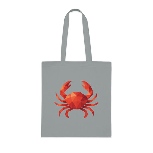 Geometric Polygon Crab Tote Bag