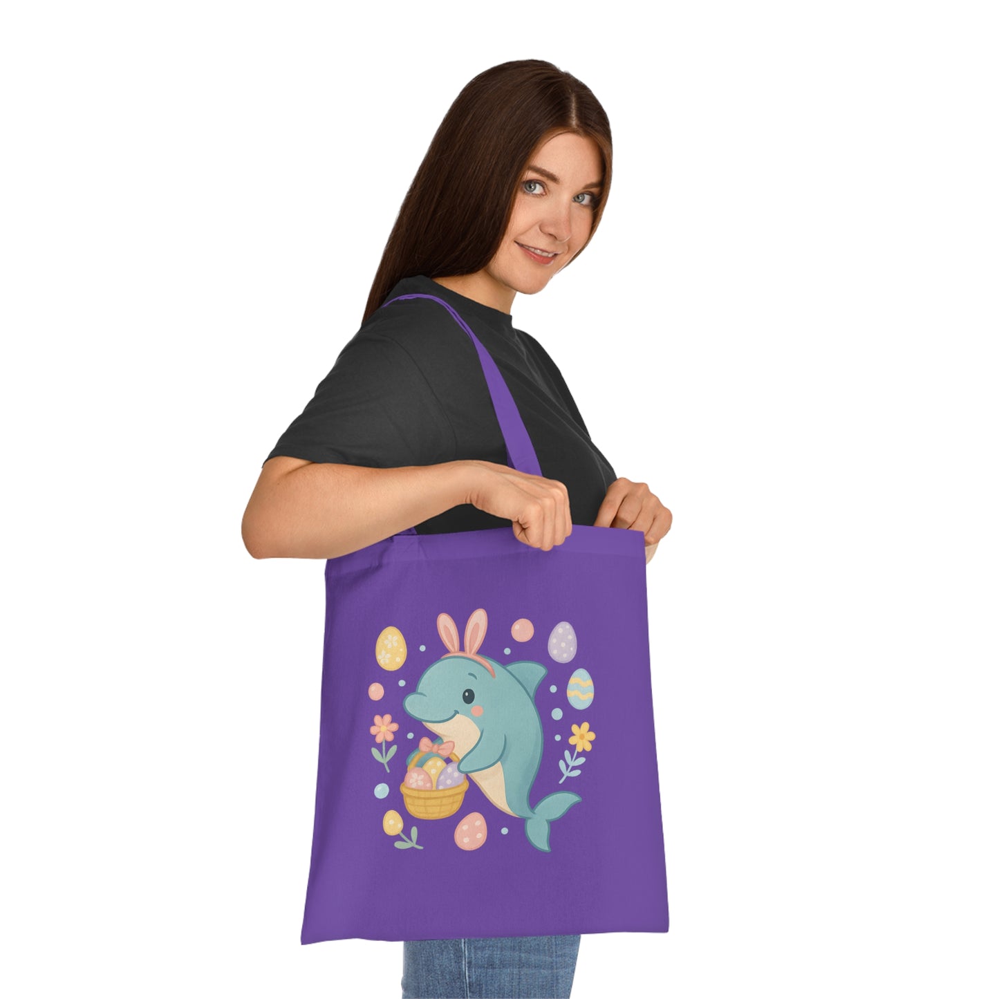Easter Dolphin Tote Bag
