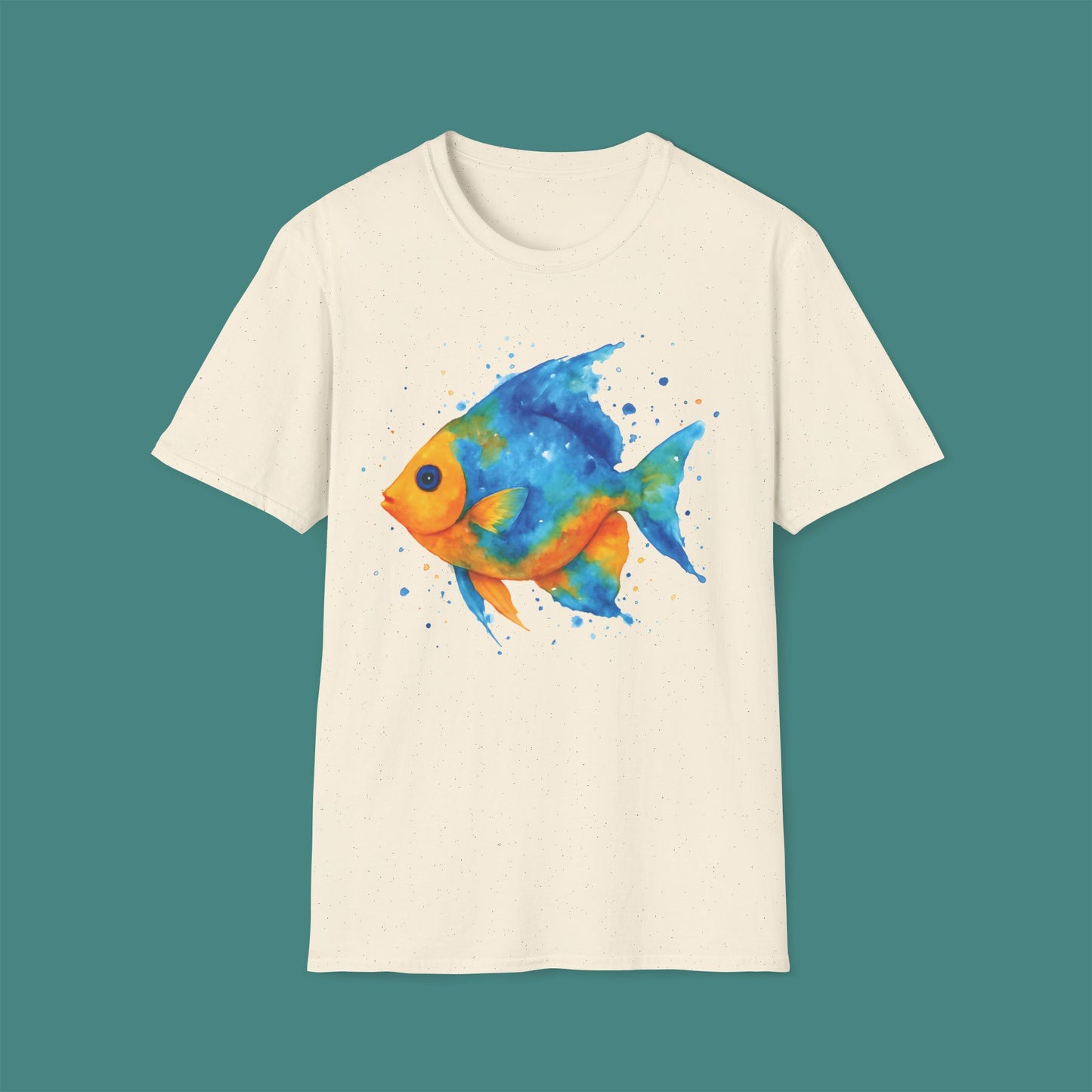 Watercolor Splash Fish Unisex T-Shirt