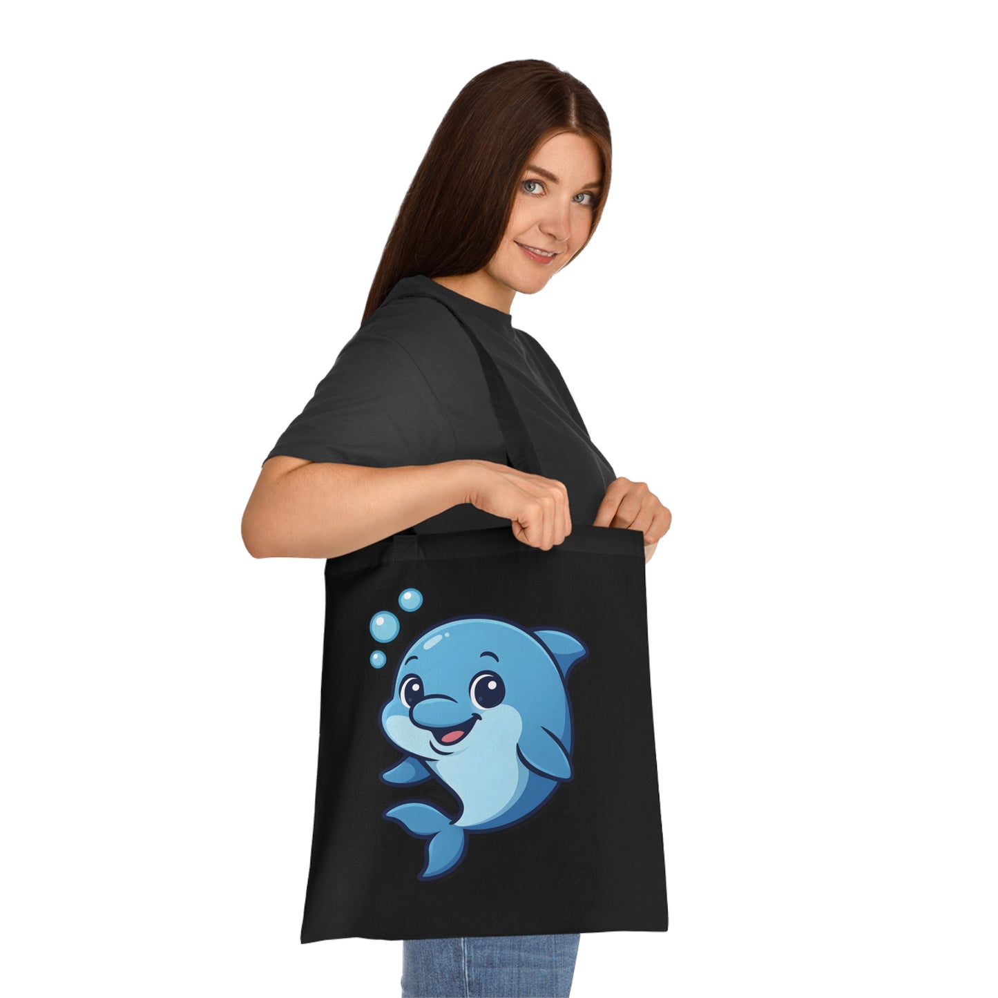 Cartoon Cute Dolphin Tote Bag