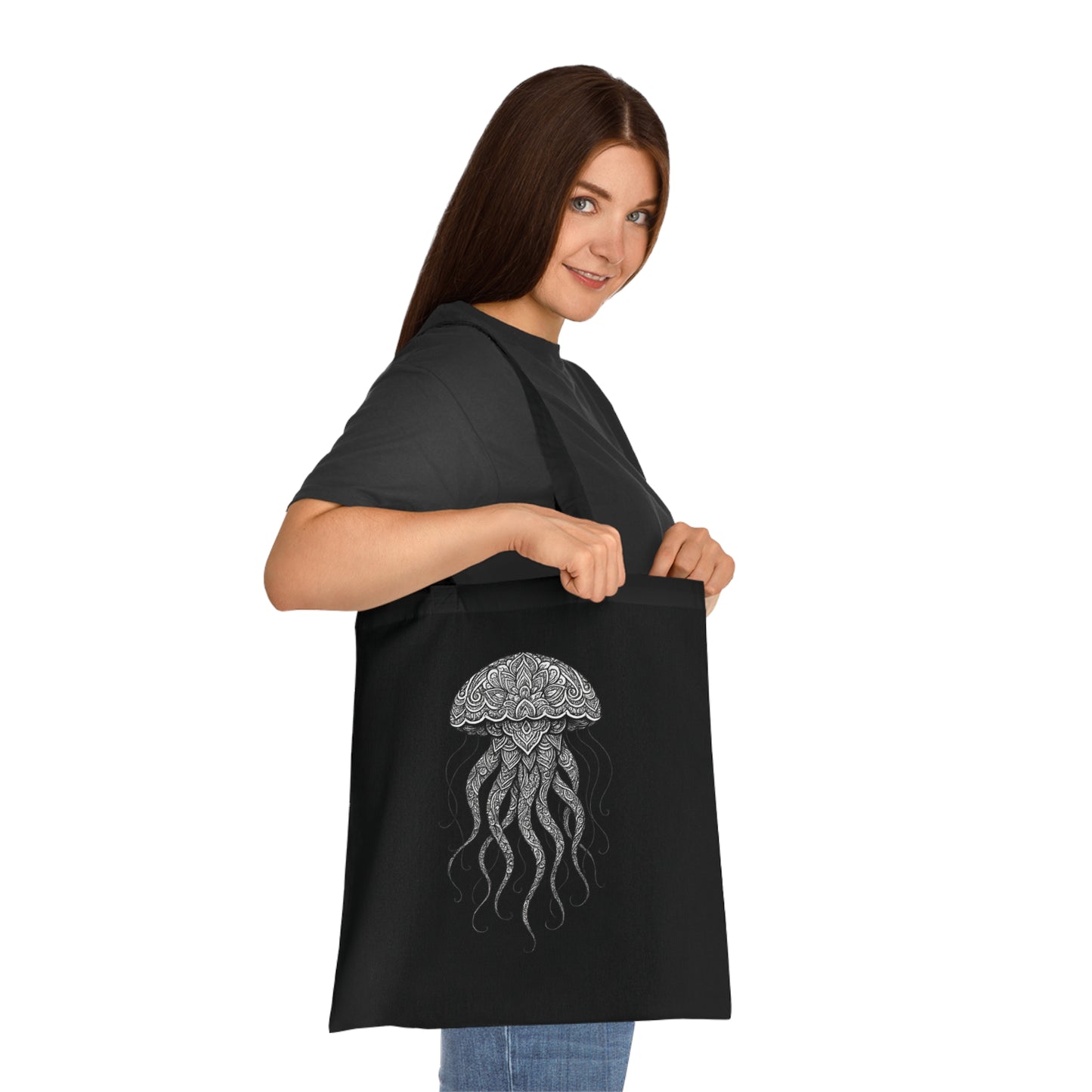 Intricate Mandala Jellyfish Tote Bag