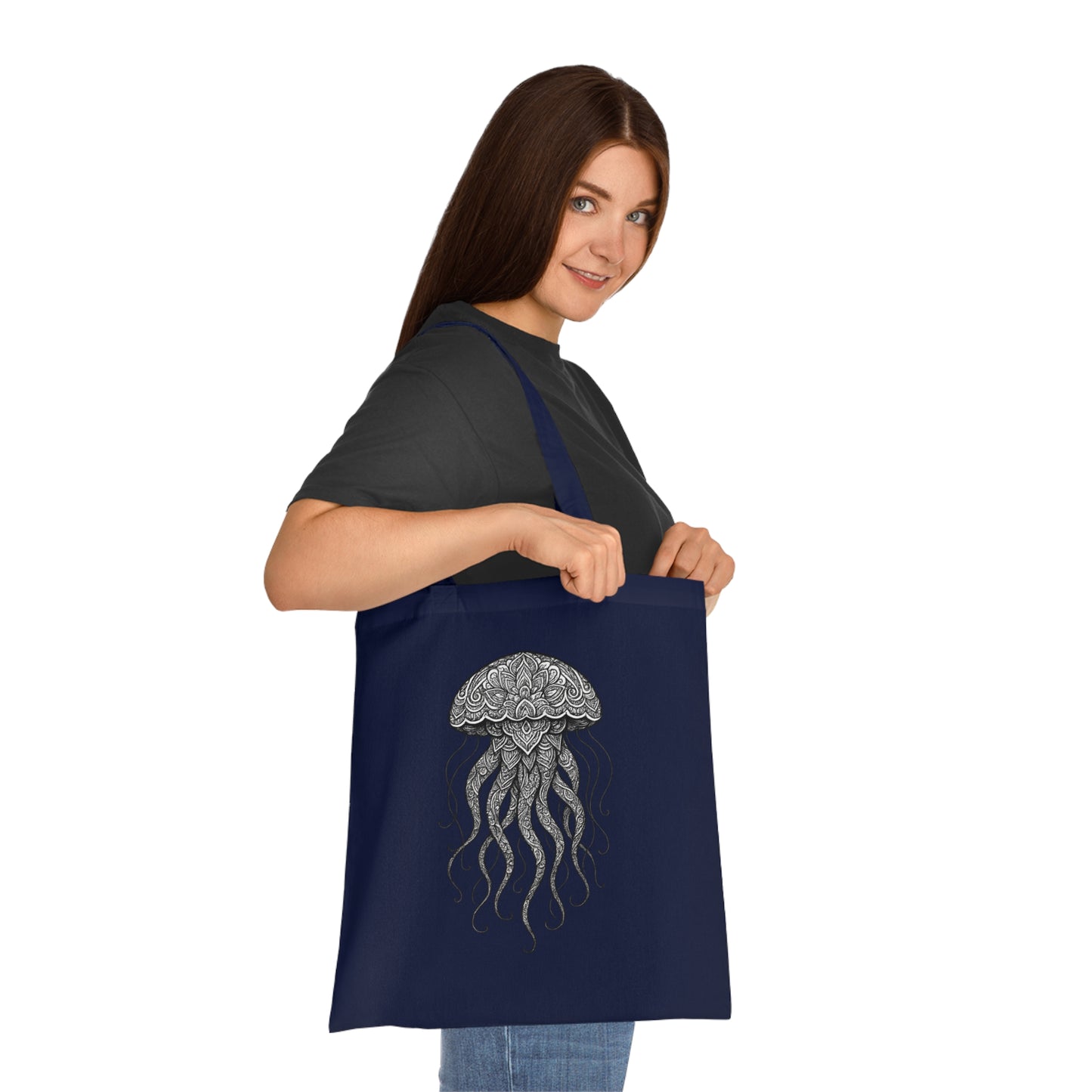 Intricate Mandala Jellyfish Tote Bag