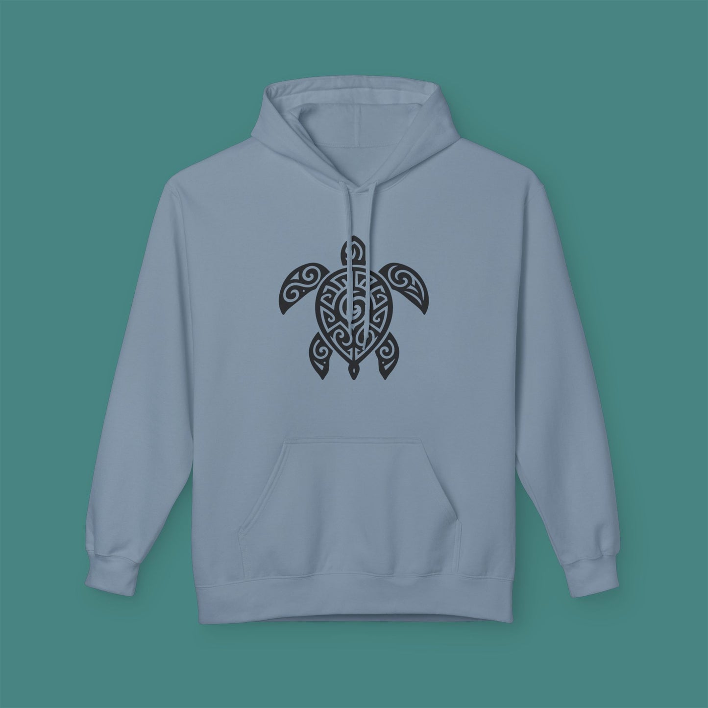 Tribal Tattoo Turtle Fleece Unisex Hoodie