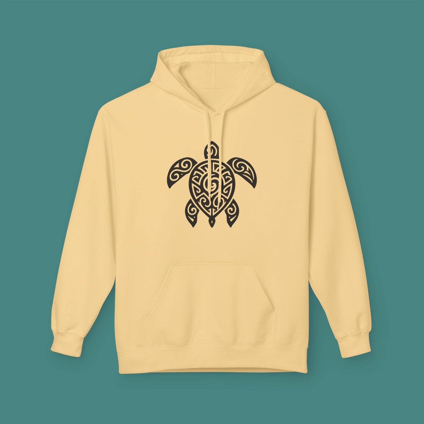 Tribal Tattoo Turtle Fleece Unisex Hoodie