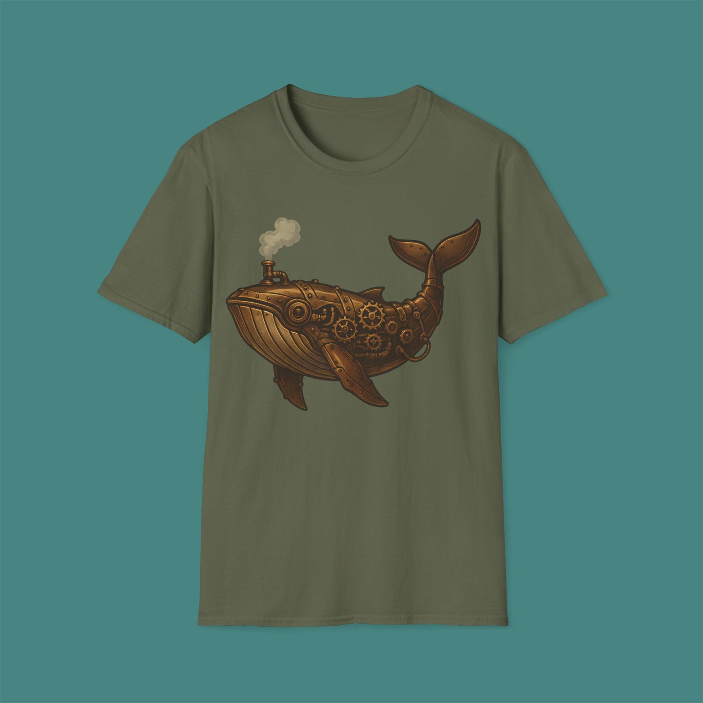 Steampunk Mechanical Whale Unisex T-Shirt