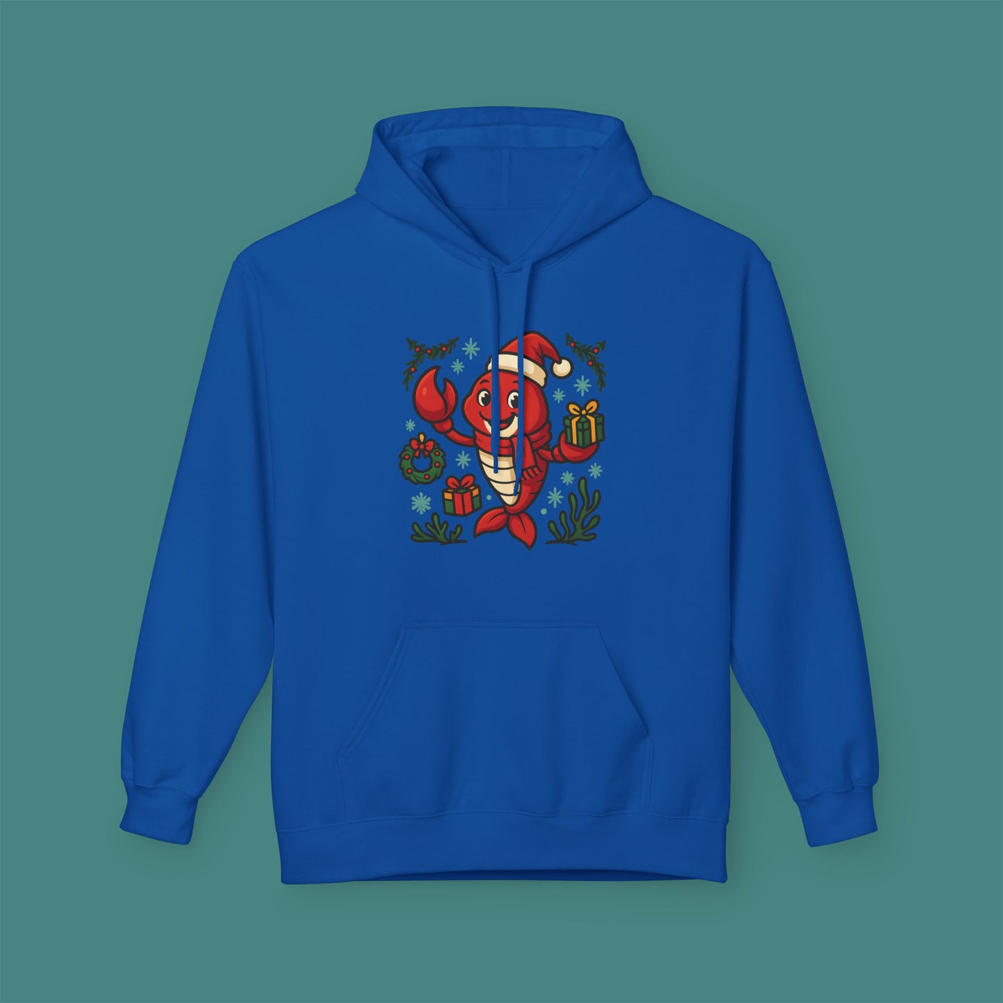 Christmas Lobster Fleece Unisex Hoodie