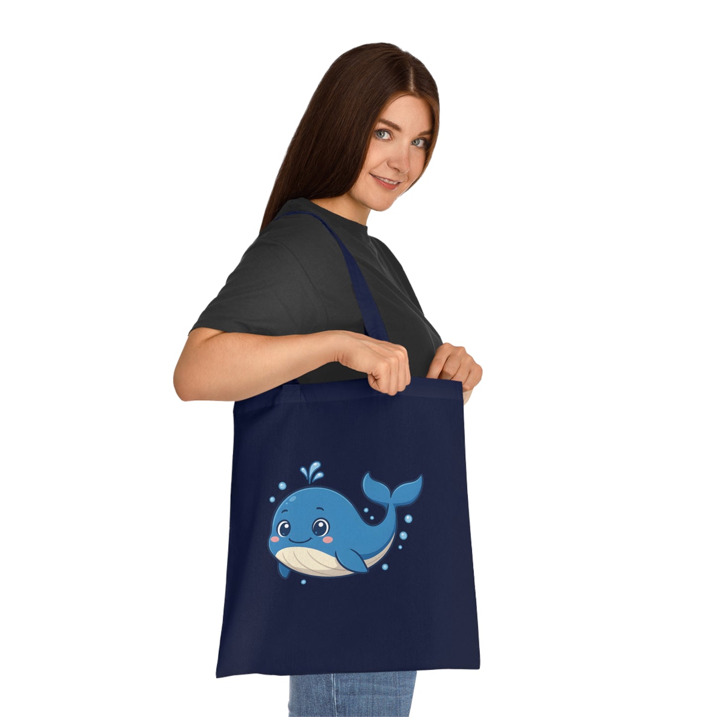 Cartoon Cute Whale Tote Bag