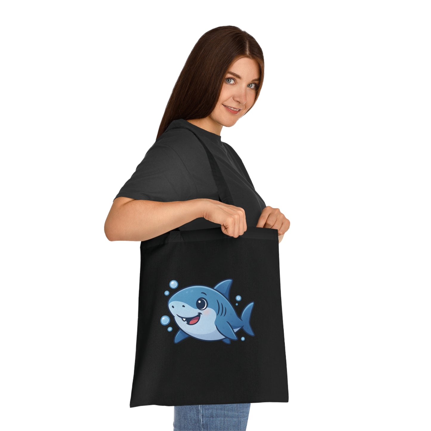 Cartoon Cute Shark Tote Bag