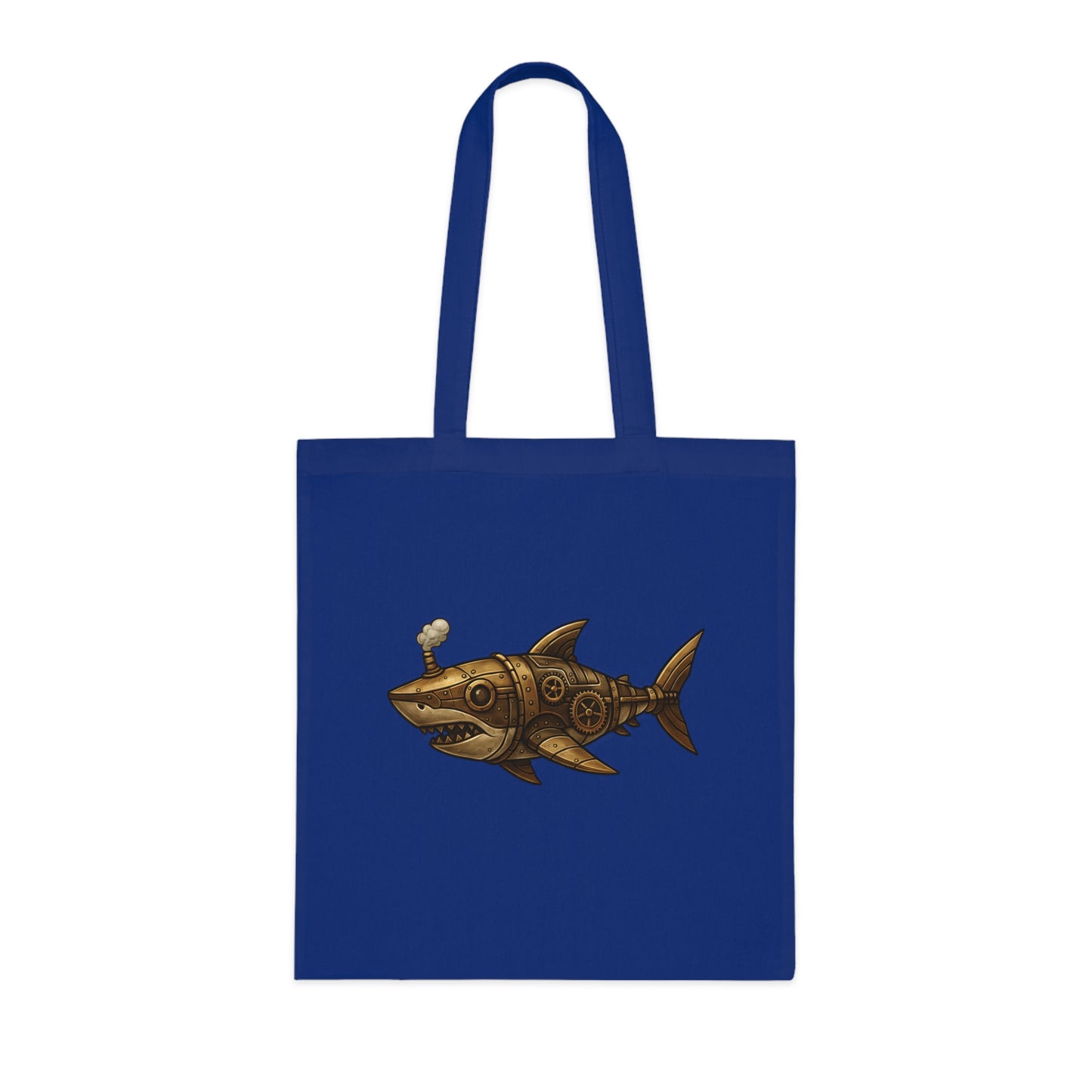 Steampunk Mechanical Shark Tote Bag