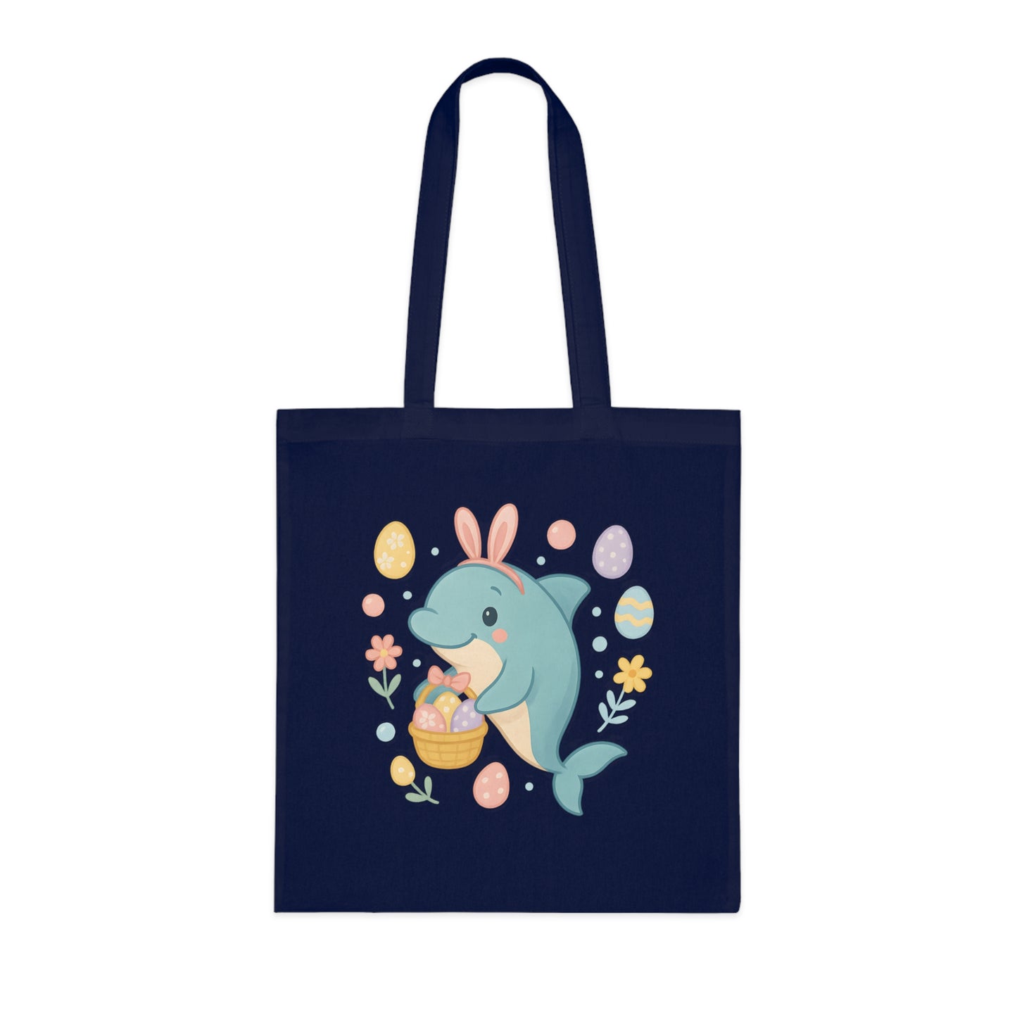 Easter Dolphin Tote Bag