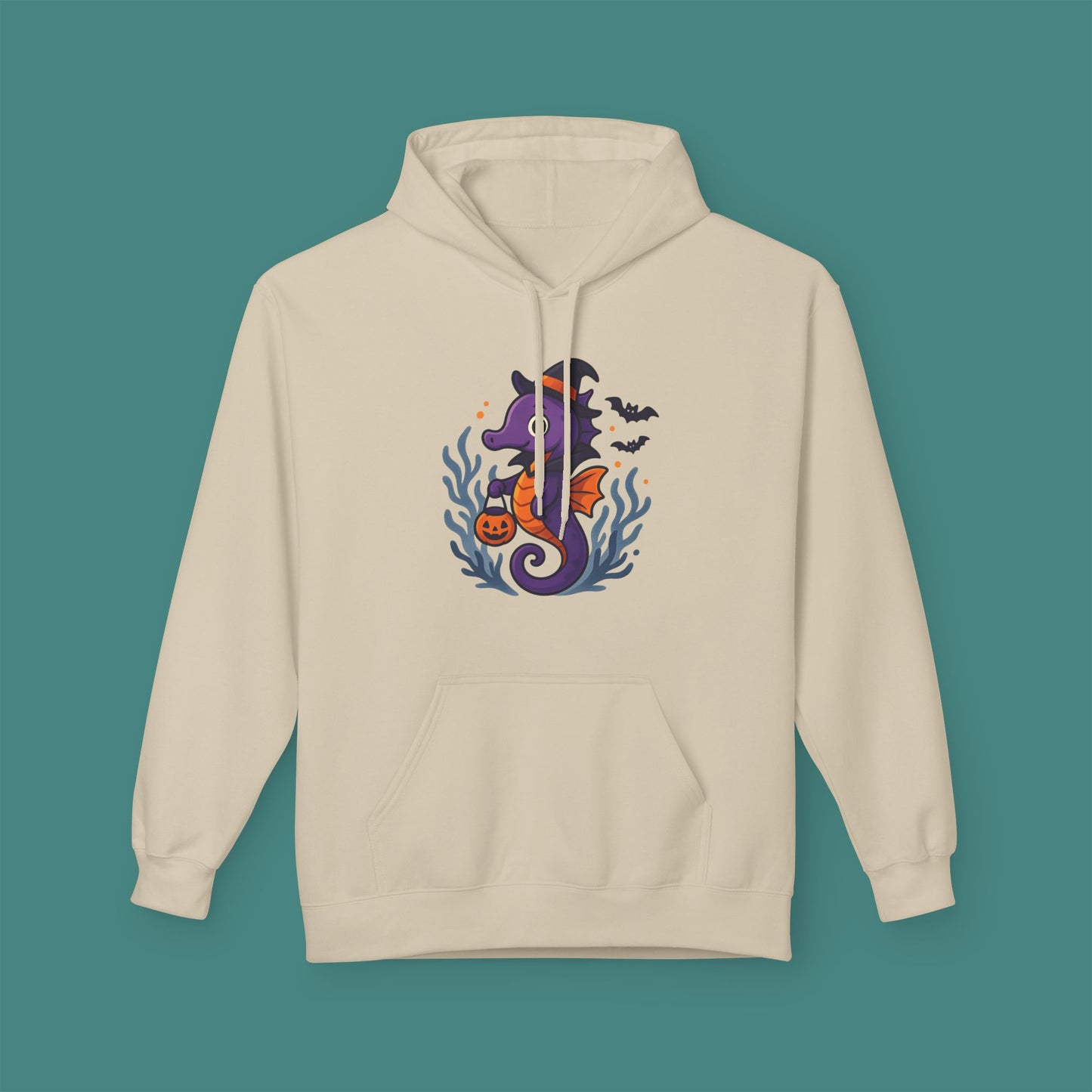 Halloween Seahorse Fleece Unisex Hoodie