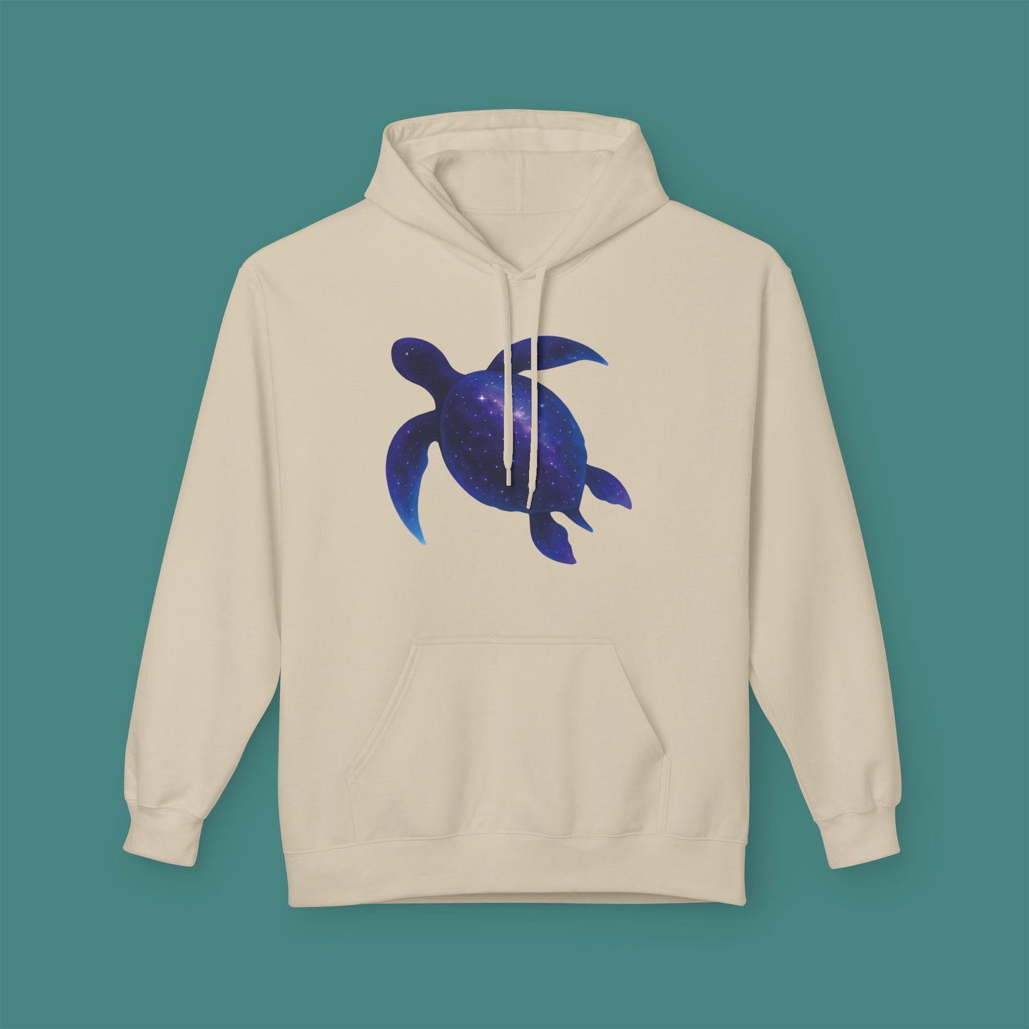 Cosmic Galaxy Turtle Fleece Unisex Hoodie