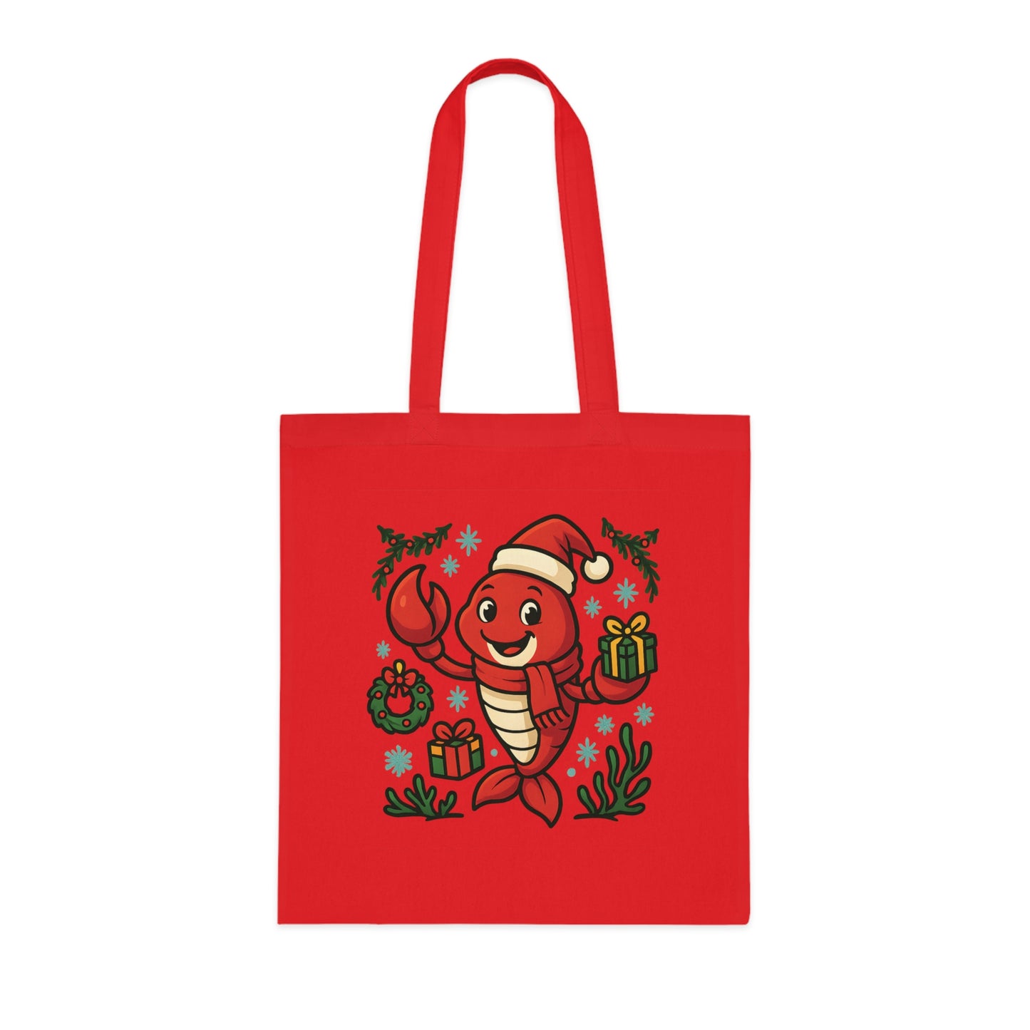 Christmas Lobster Tote Bag