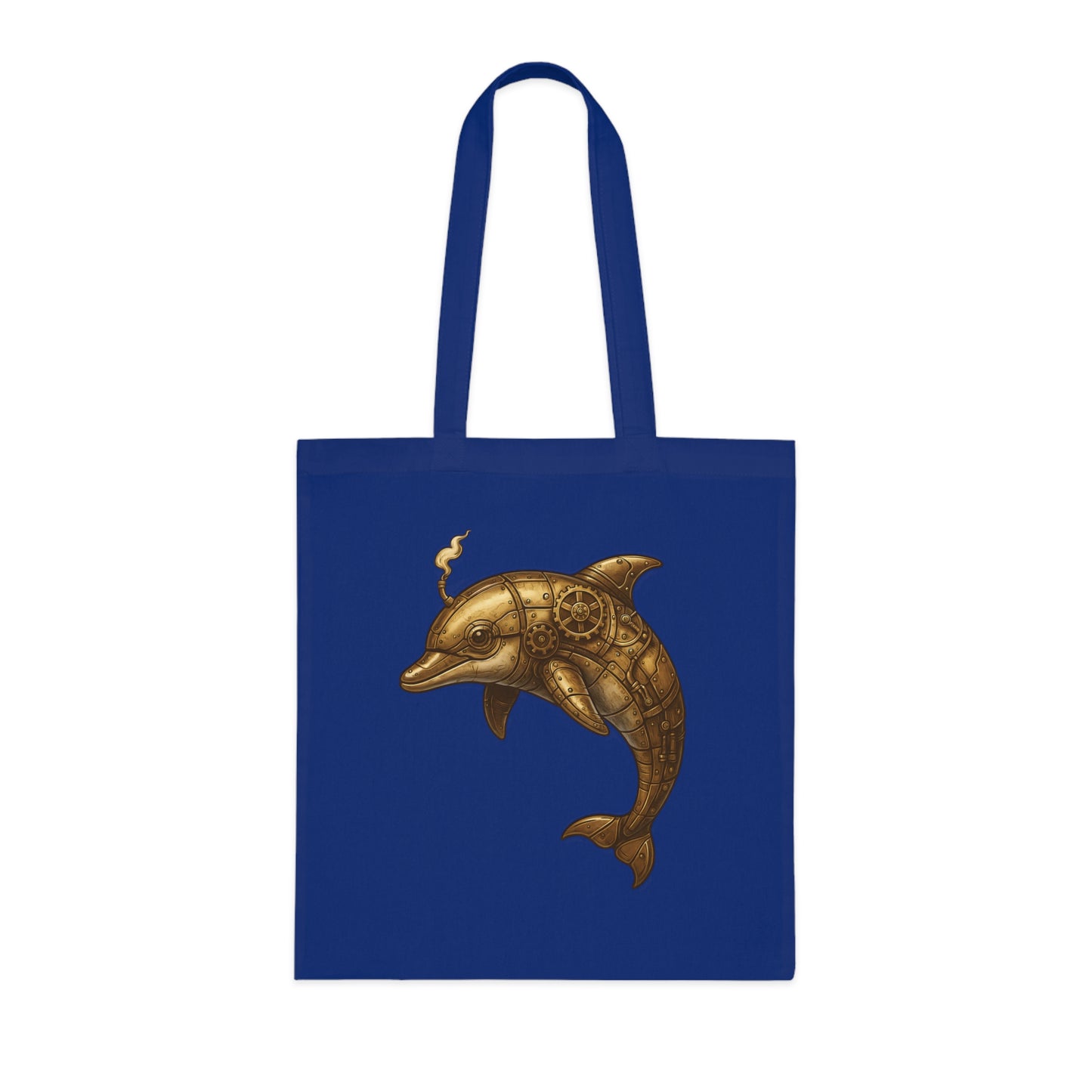Steampunk Mechanical Dolphin Tote Bag
