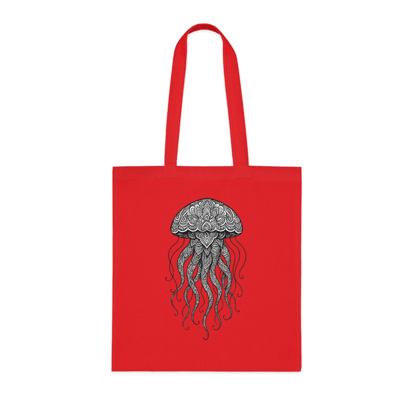 Intricate Mandala Jellyfish Tote Bag