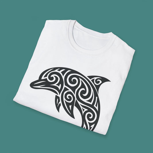 Tribal Tattoo Dolphin Unisex T-Shirt