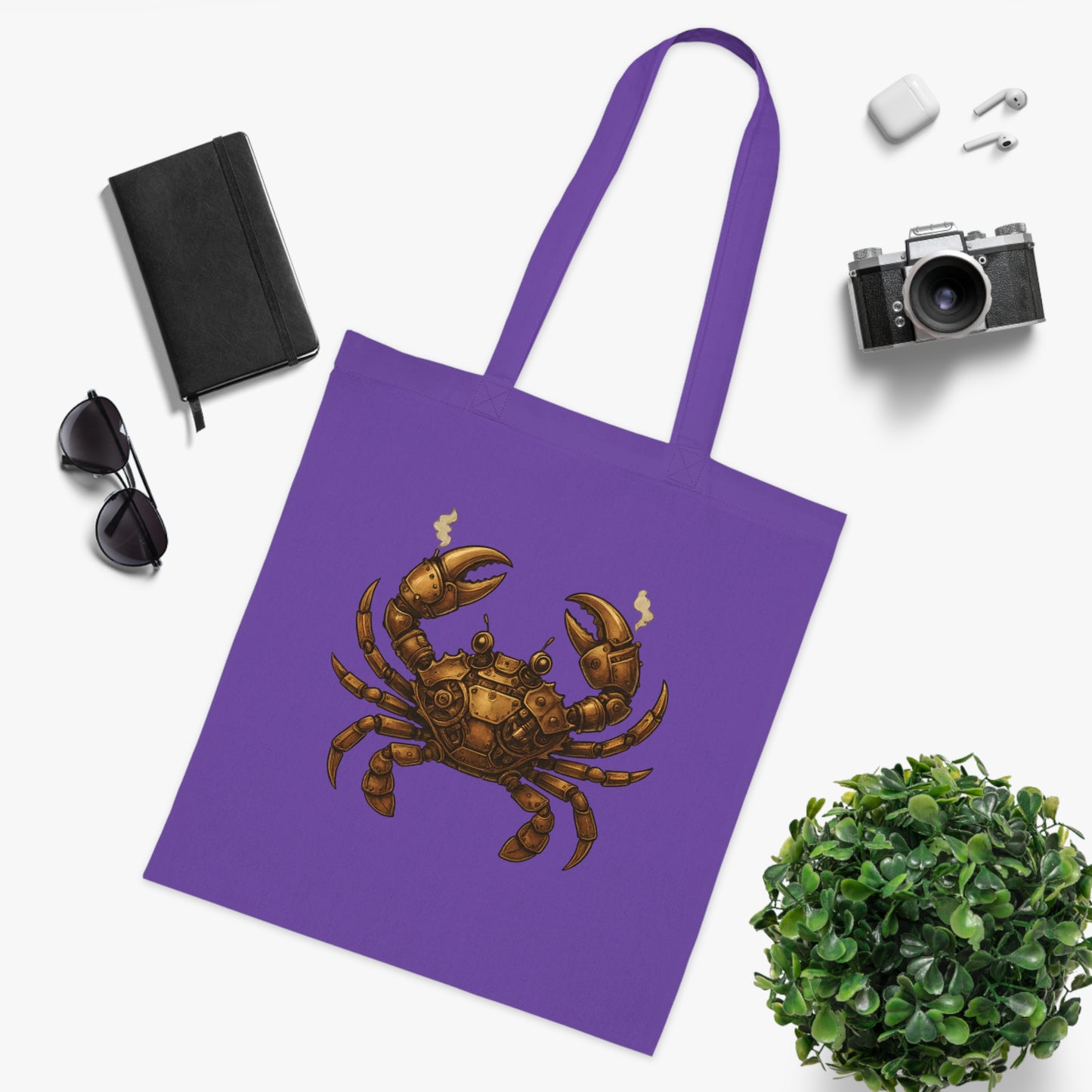Steampunk Mechanical Crab Tote Bag