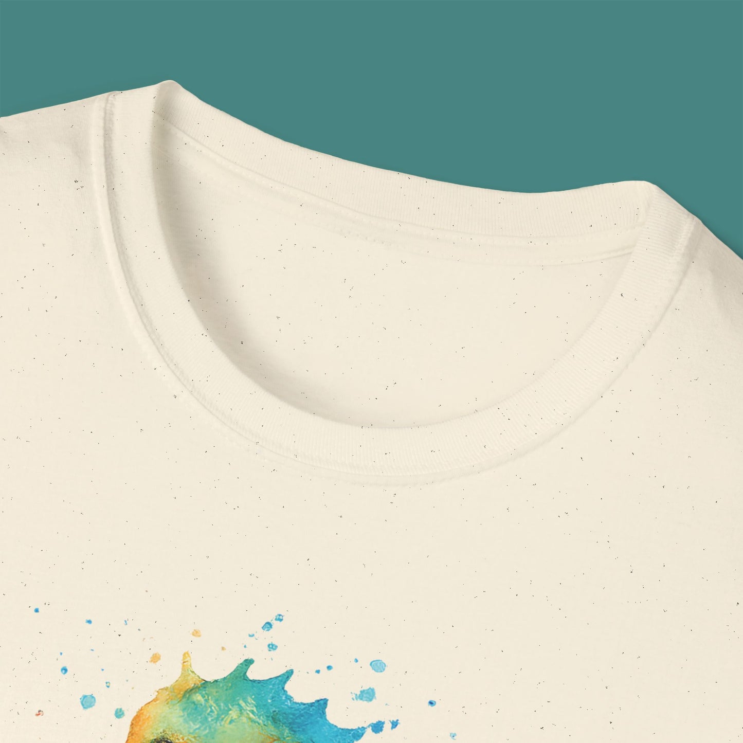 Watercolor Splash Seahorse Unisex T-Shirt