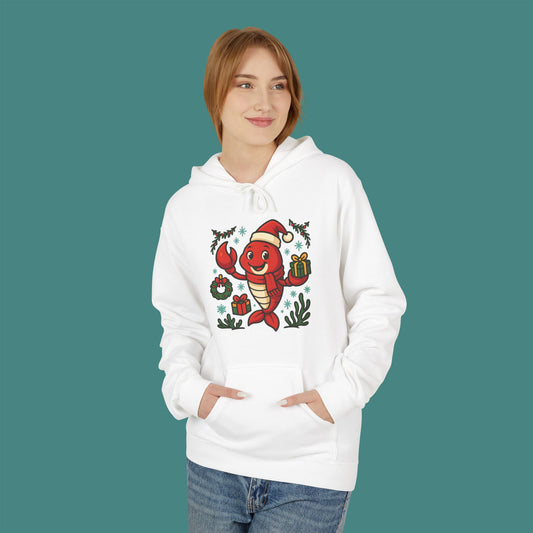 Christmas Lobster Fleece Unisex Hoodie