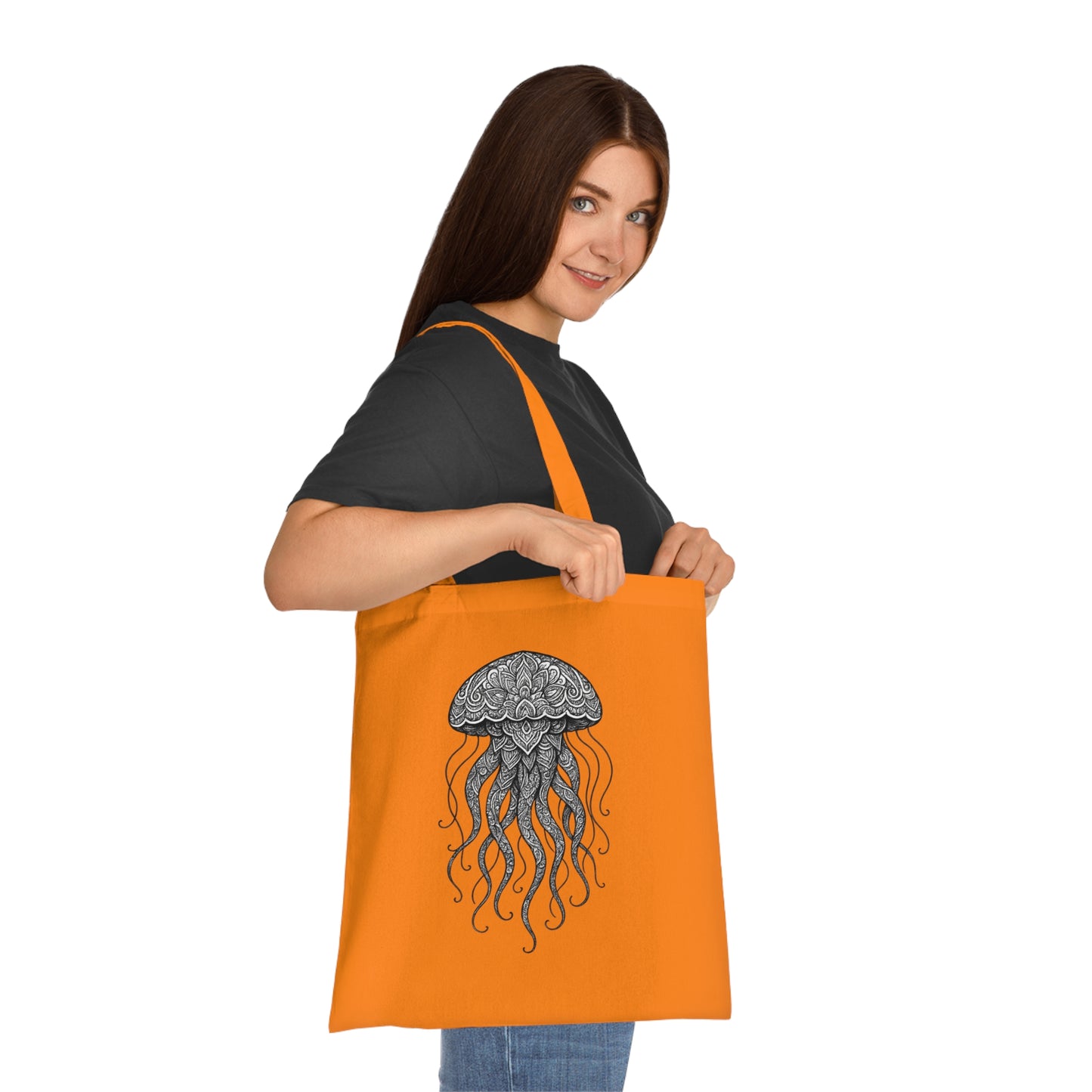 Intricate Mandala Jellyfish Tote Bag