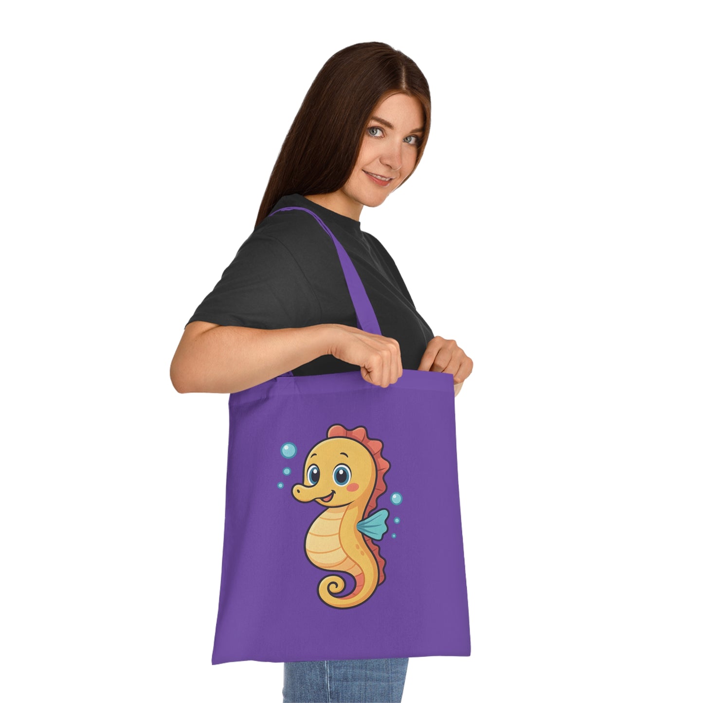 Cartoon Cute Seahorse Tote Bag