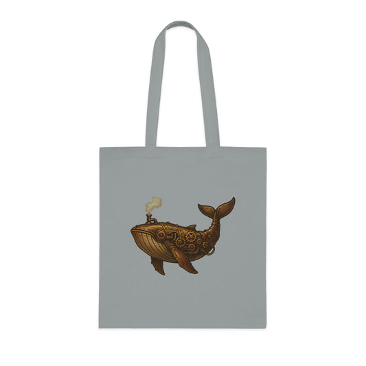 Steampunk Mechanical Whale Tote Bag