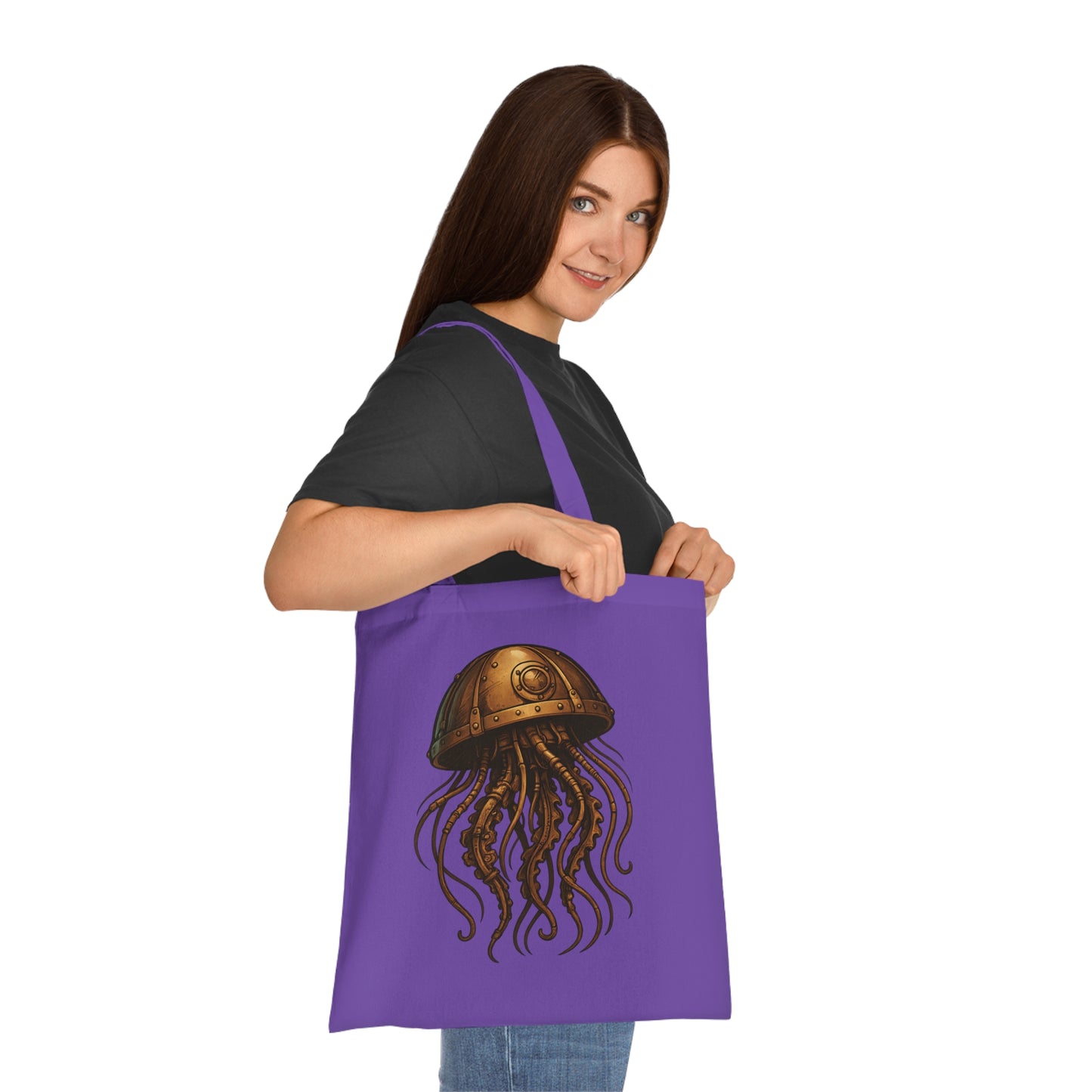 Steampunk Mechanical Jellyfish Tote Bag