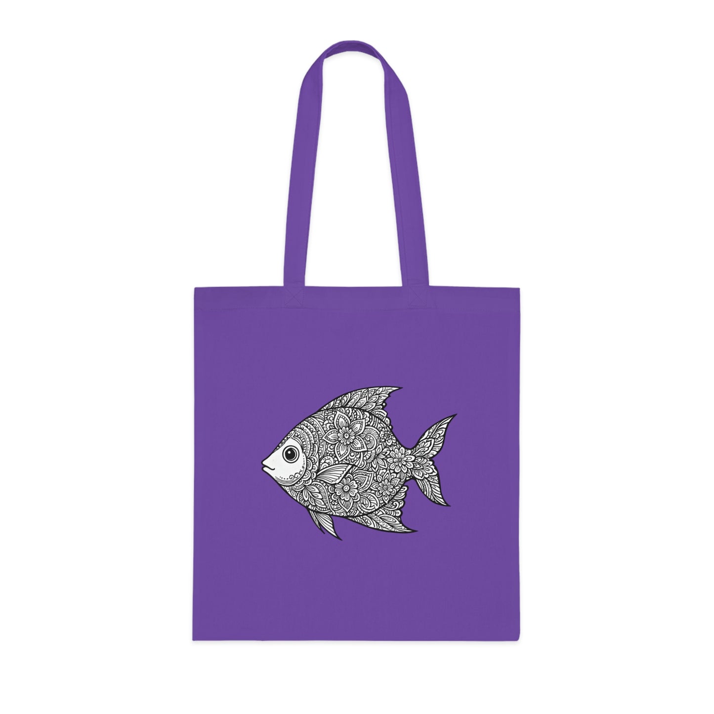 Intricate Mandala Fish Tote Bag
