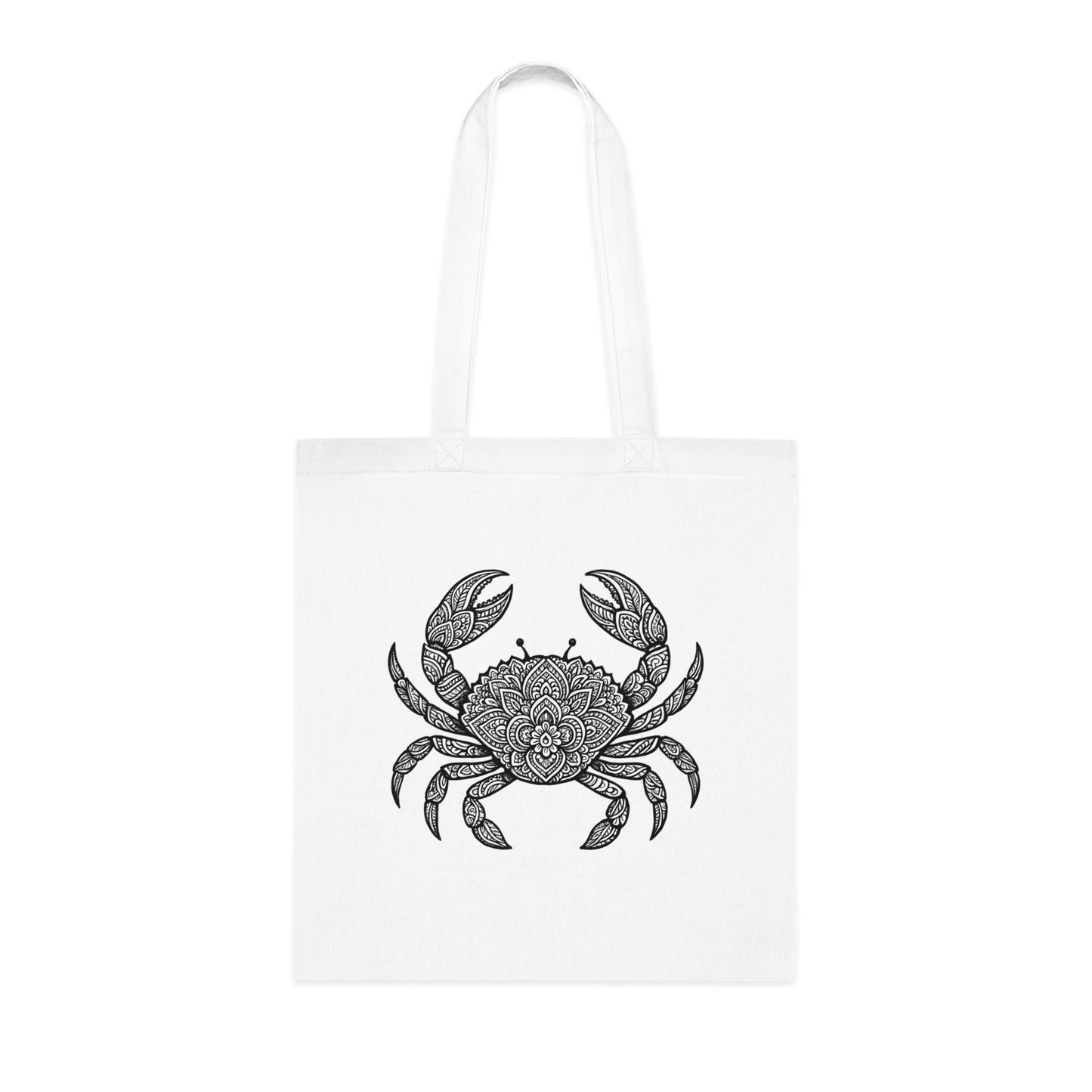 Intricate Mandala Crab Tote Bag