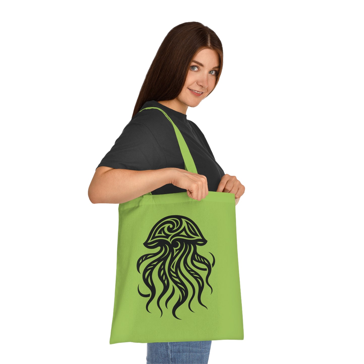 Tribal Tattoo Jellyfish Tote Bag
