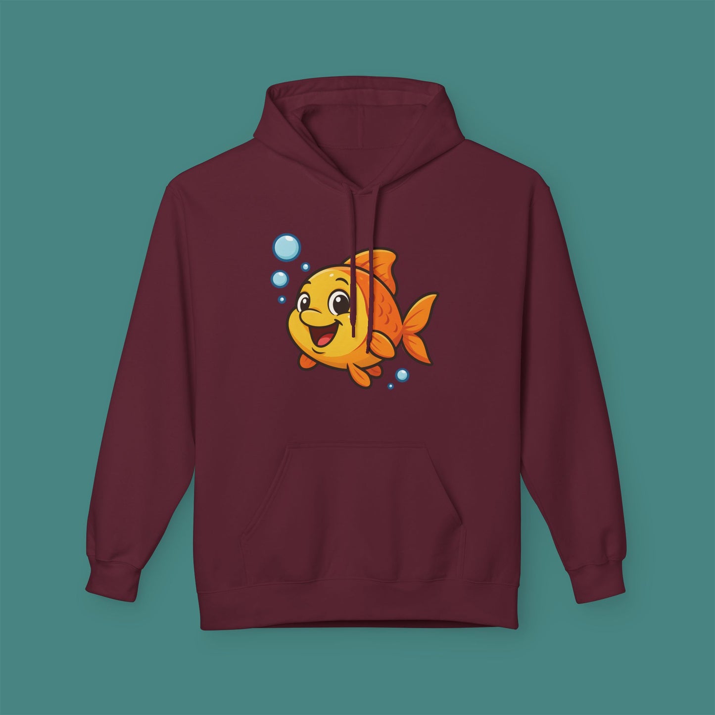 Cartoon Cute Fish Fleece Unisex Hoodie