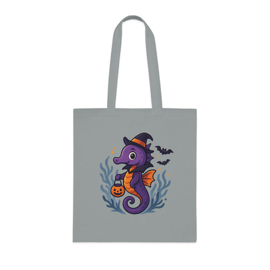 Halloween Seahorse Tote Bag
