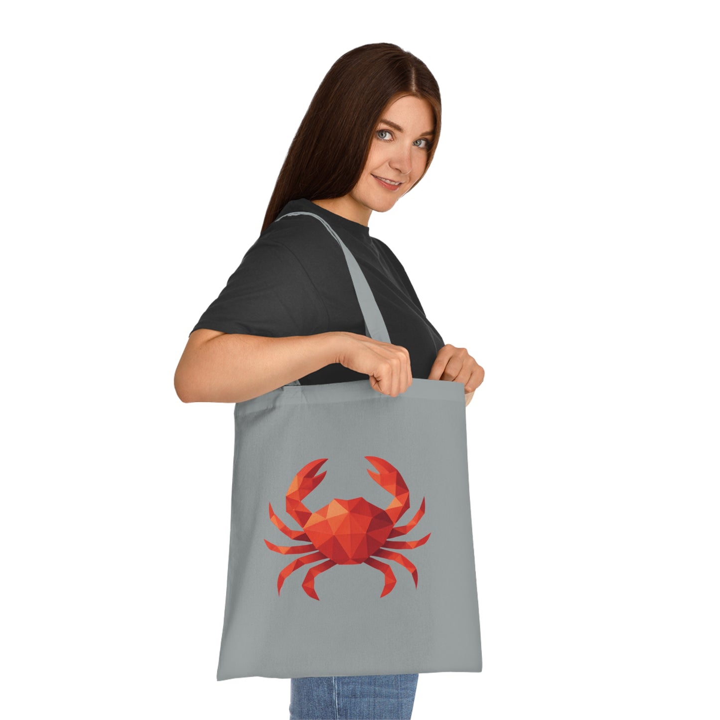 Geometric Polygon Crab Tote Bag