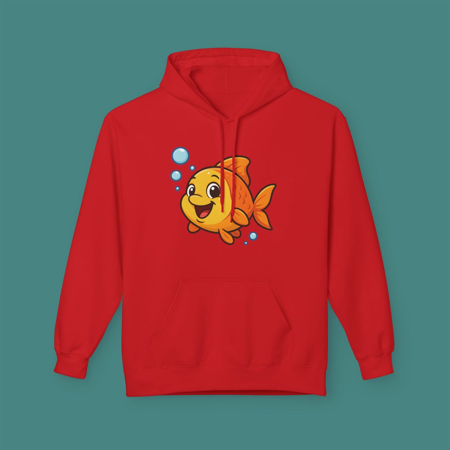 Cartoon Cute Fish Fleece Unisex Hoodie