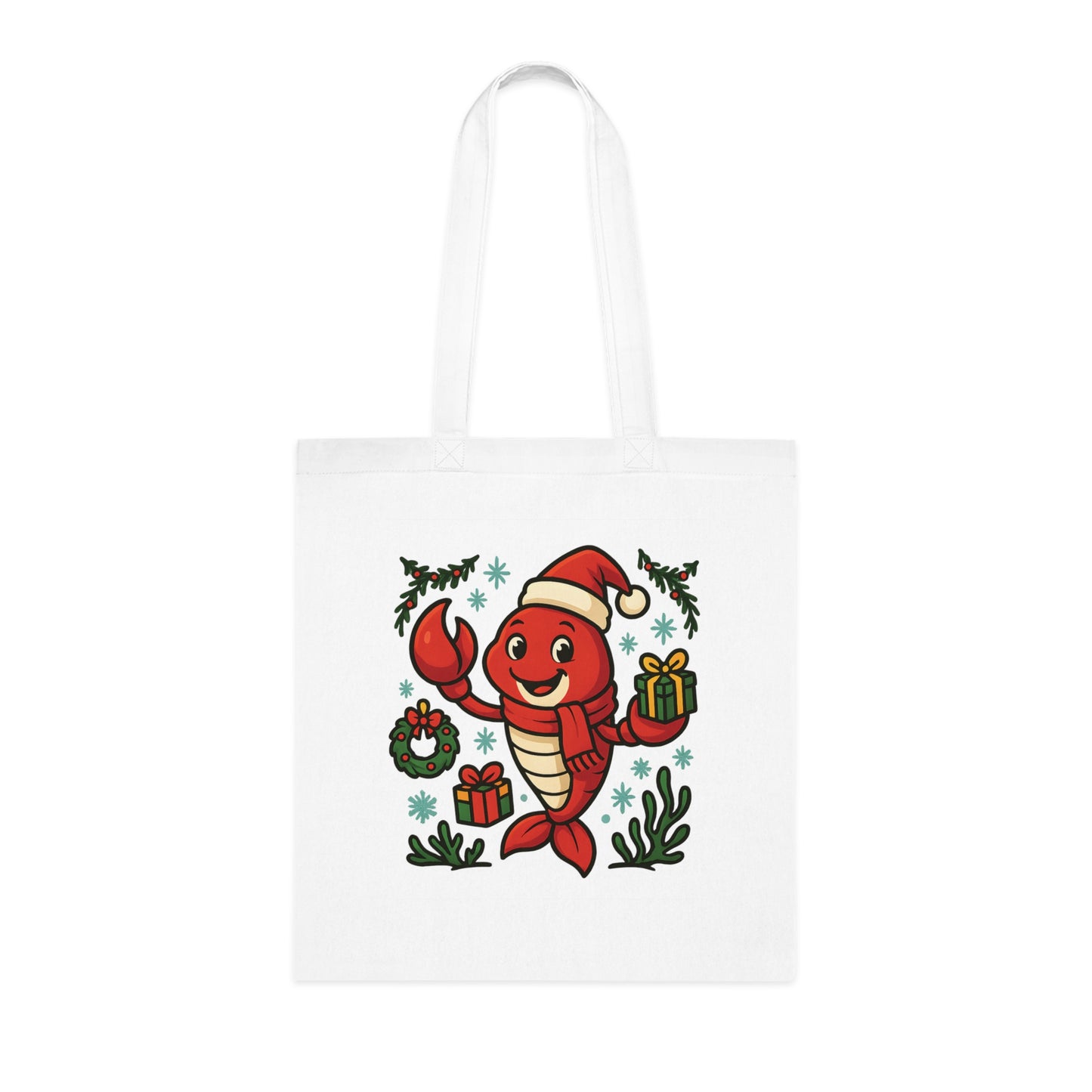 Christmas Lobster Tote Bag