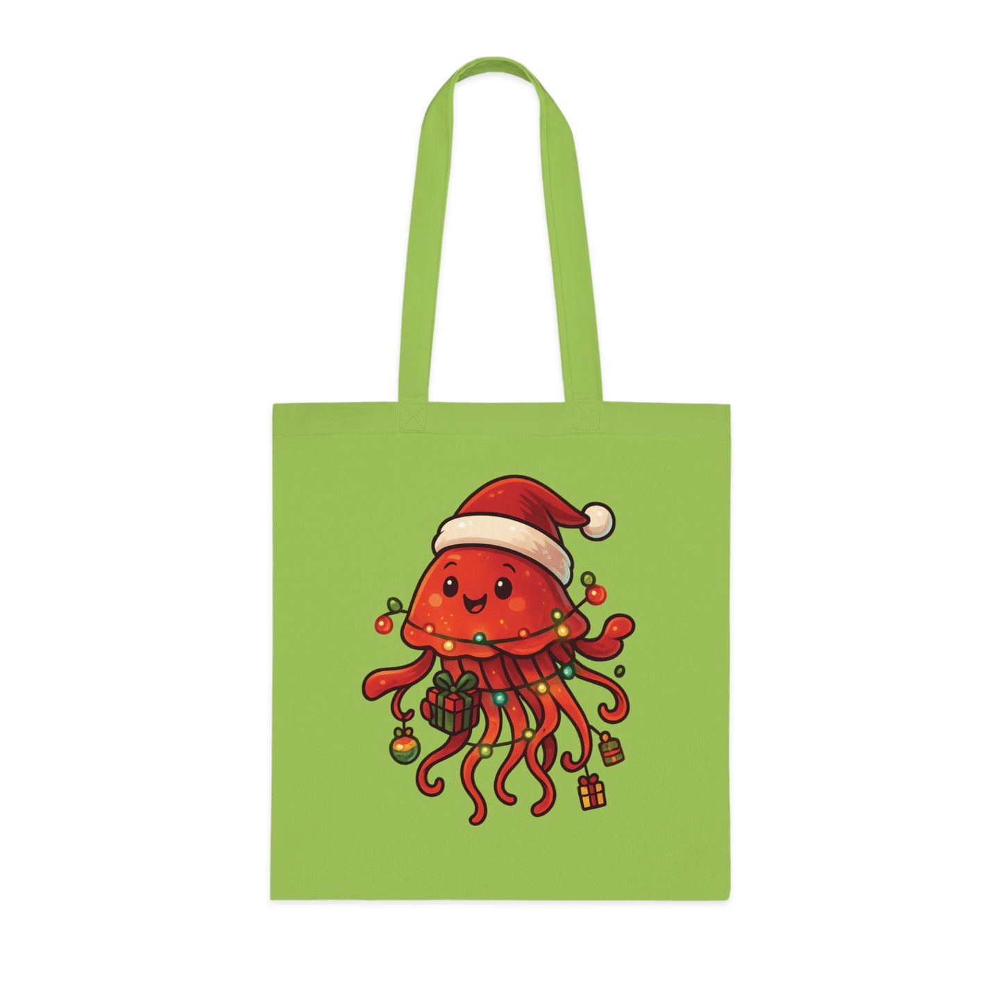 Christmas Jellyfish Tote Bag