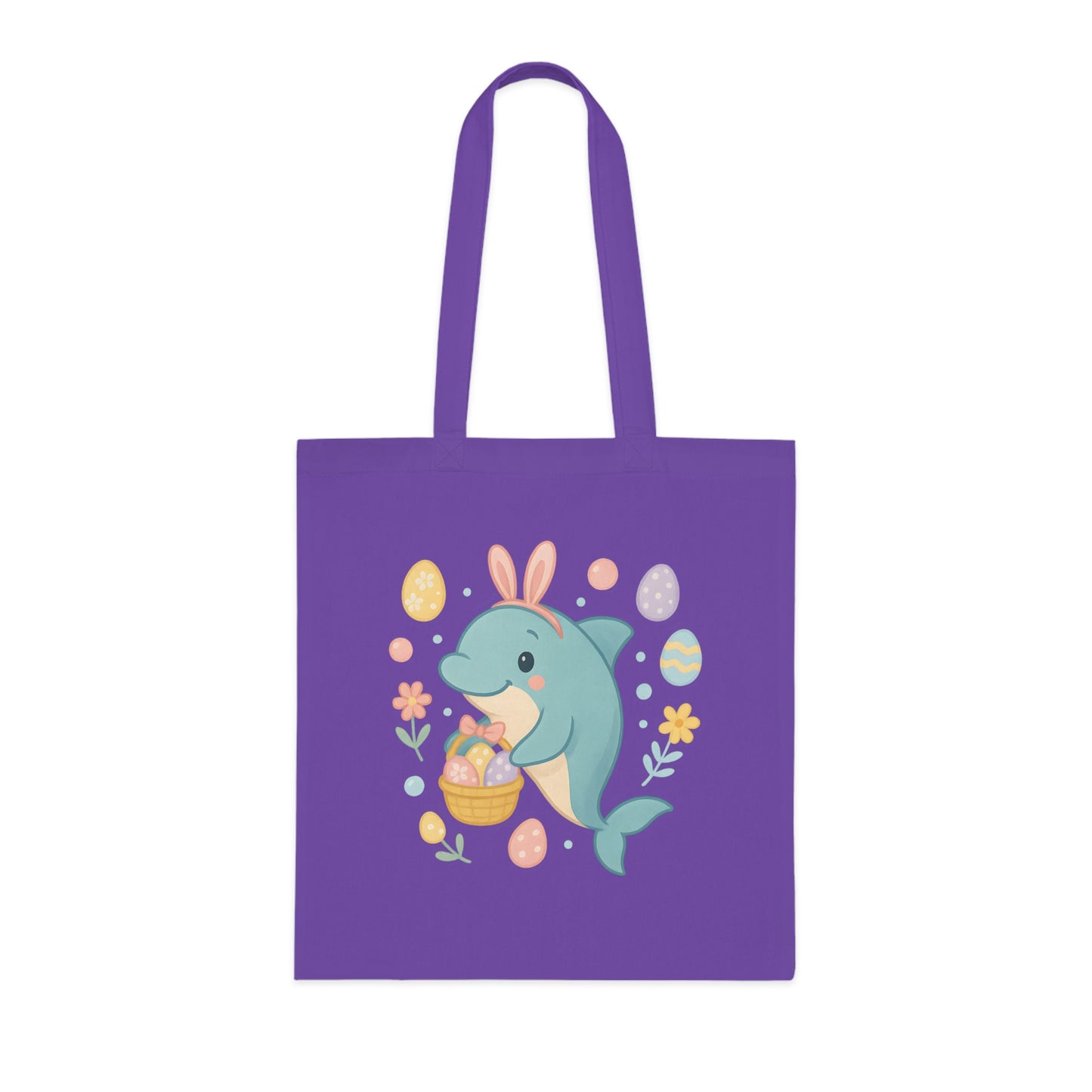 Easter Dolphin Tote Bag