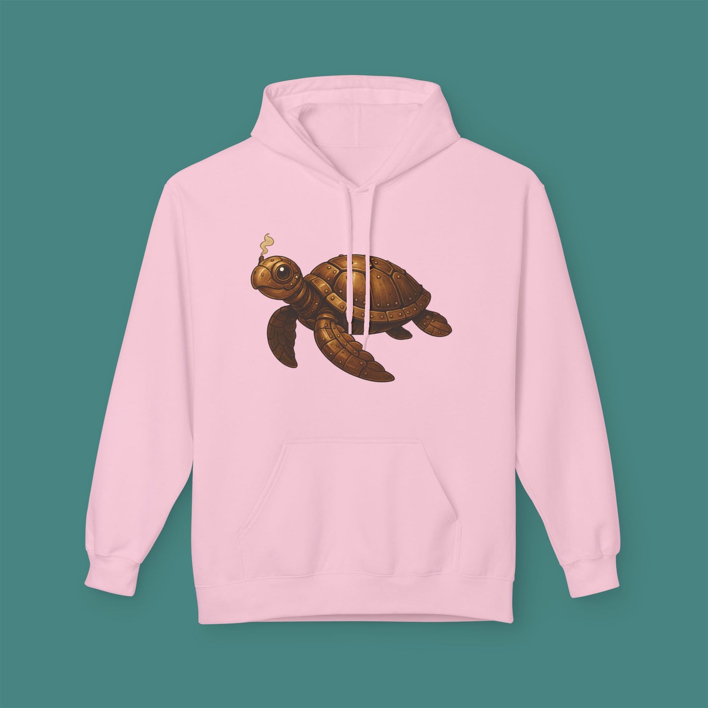 Steampunk Mechanical Turtle Fleece Unisex Hoodie