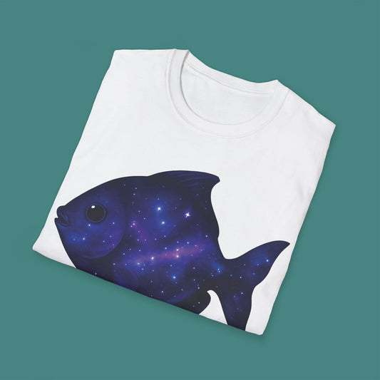 Cosmic Galaxy Fish Unisex T-Shirt