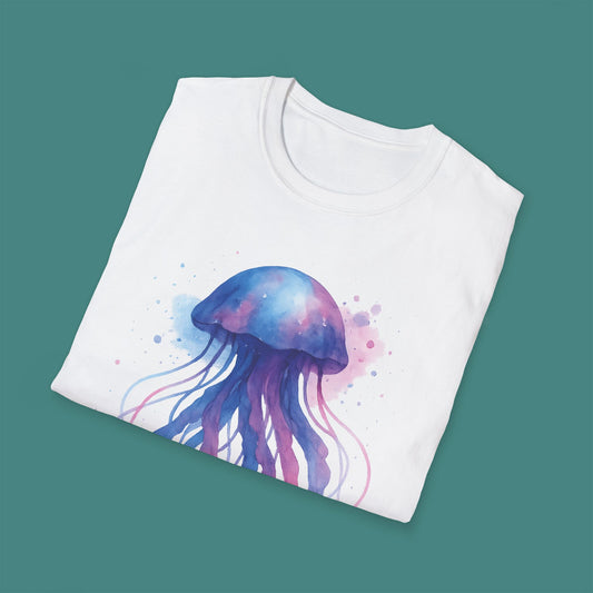 Watercolor Splash Jellyfish Unisex T-Shirt