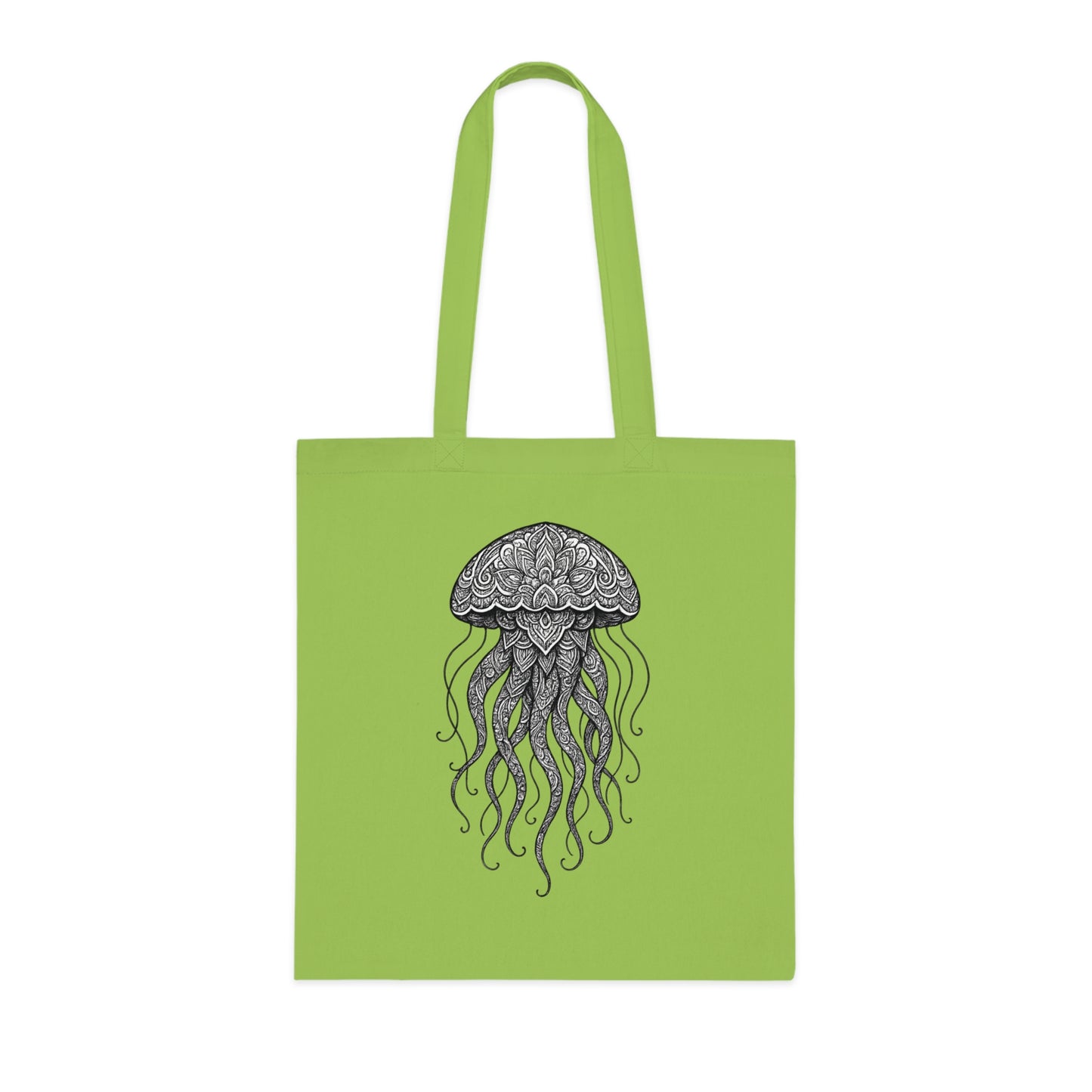 Intricate Mandala Jellyfish Tote Bag