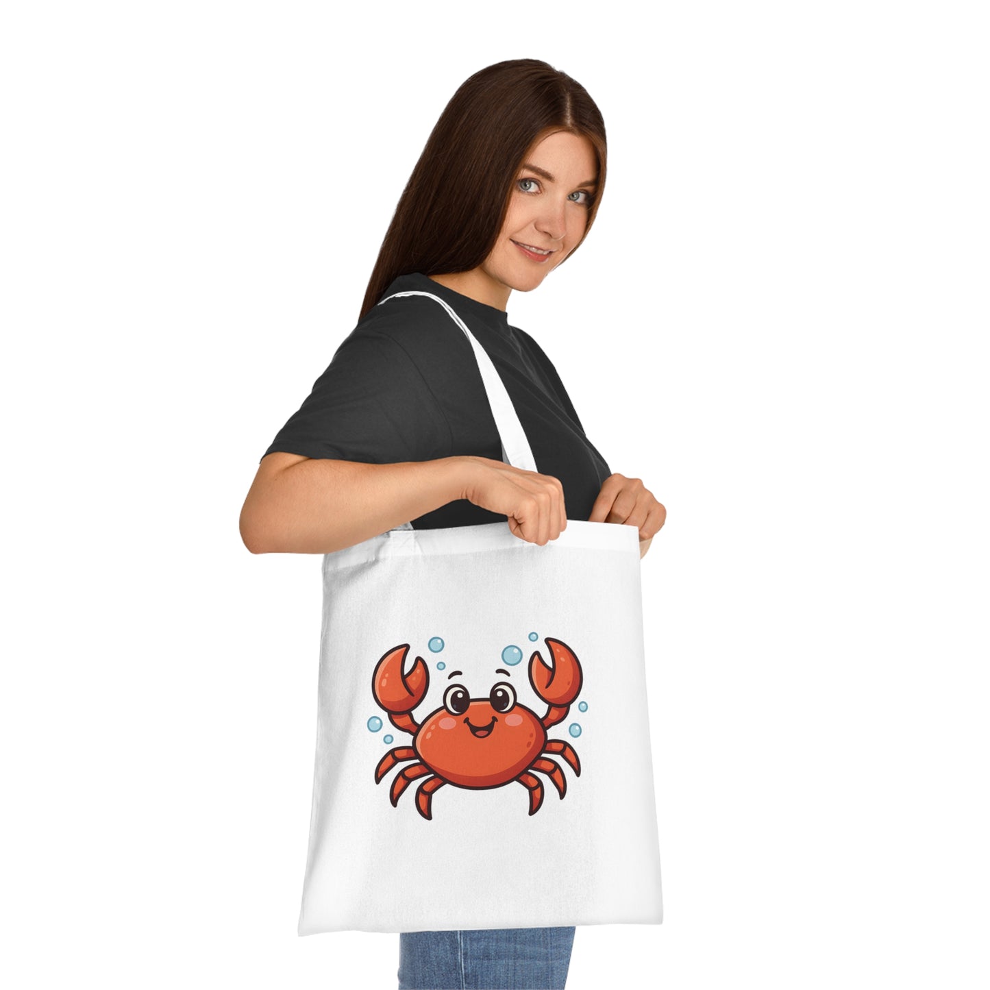 Cartoon Cute Crab Tote Bag